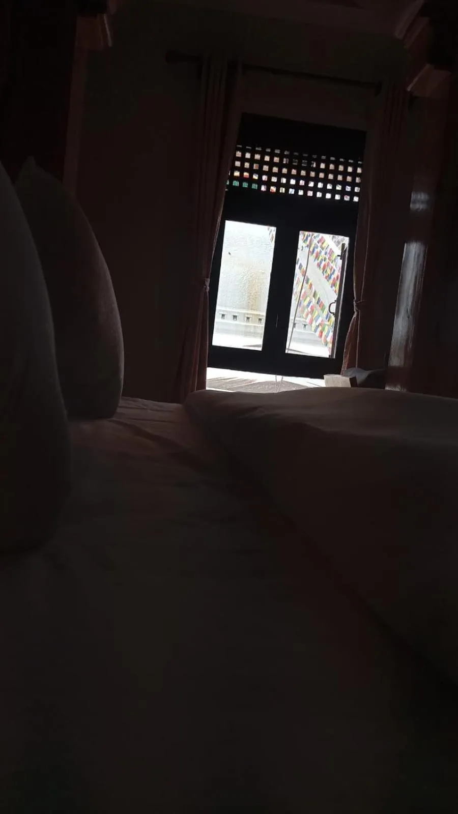 View (from property/room), Bed in Boudha Stupa View Guest House