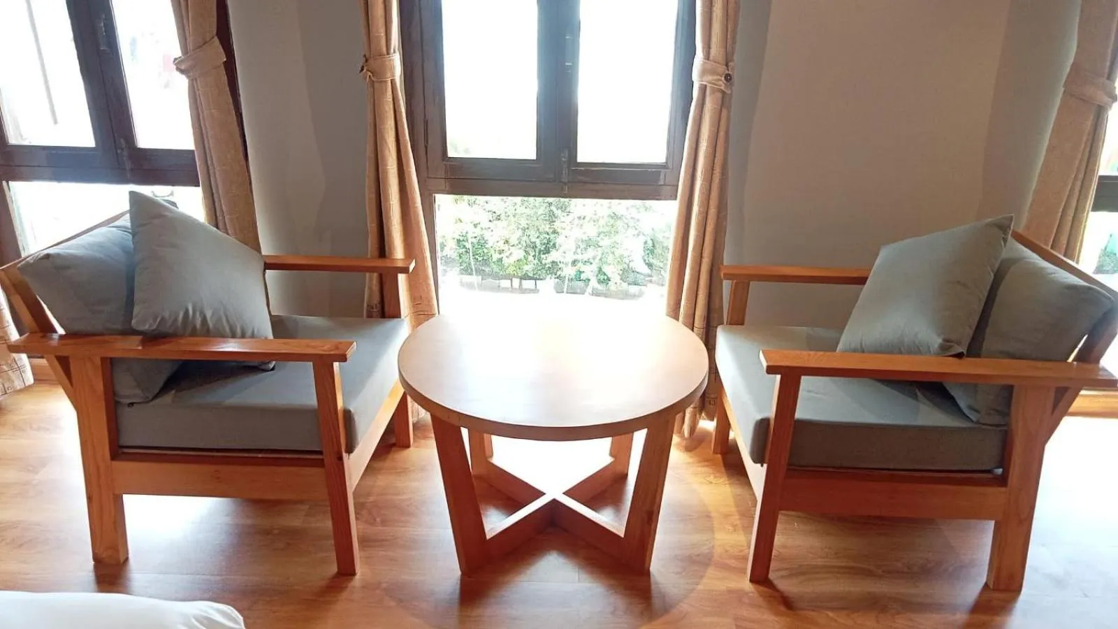 Seating area in Boudha Stupa View Guest House