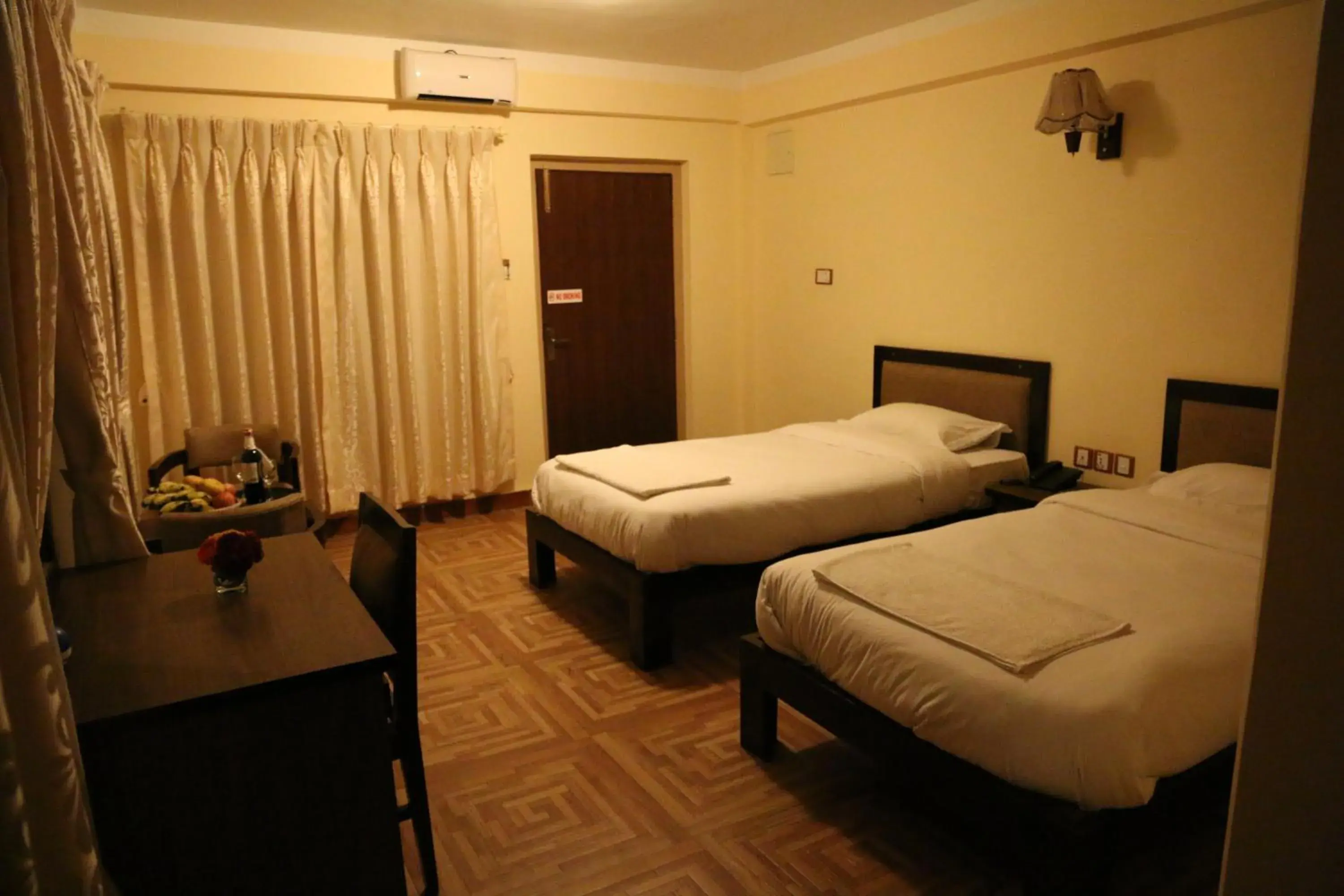 Bed in Boudha Stupa View Guest House Bed in Boudha Stupa View Guest House