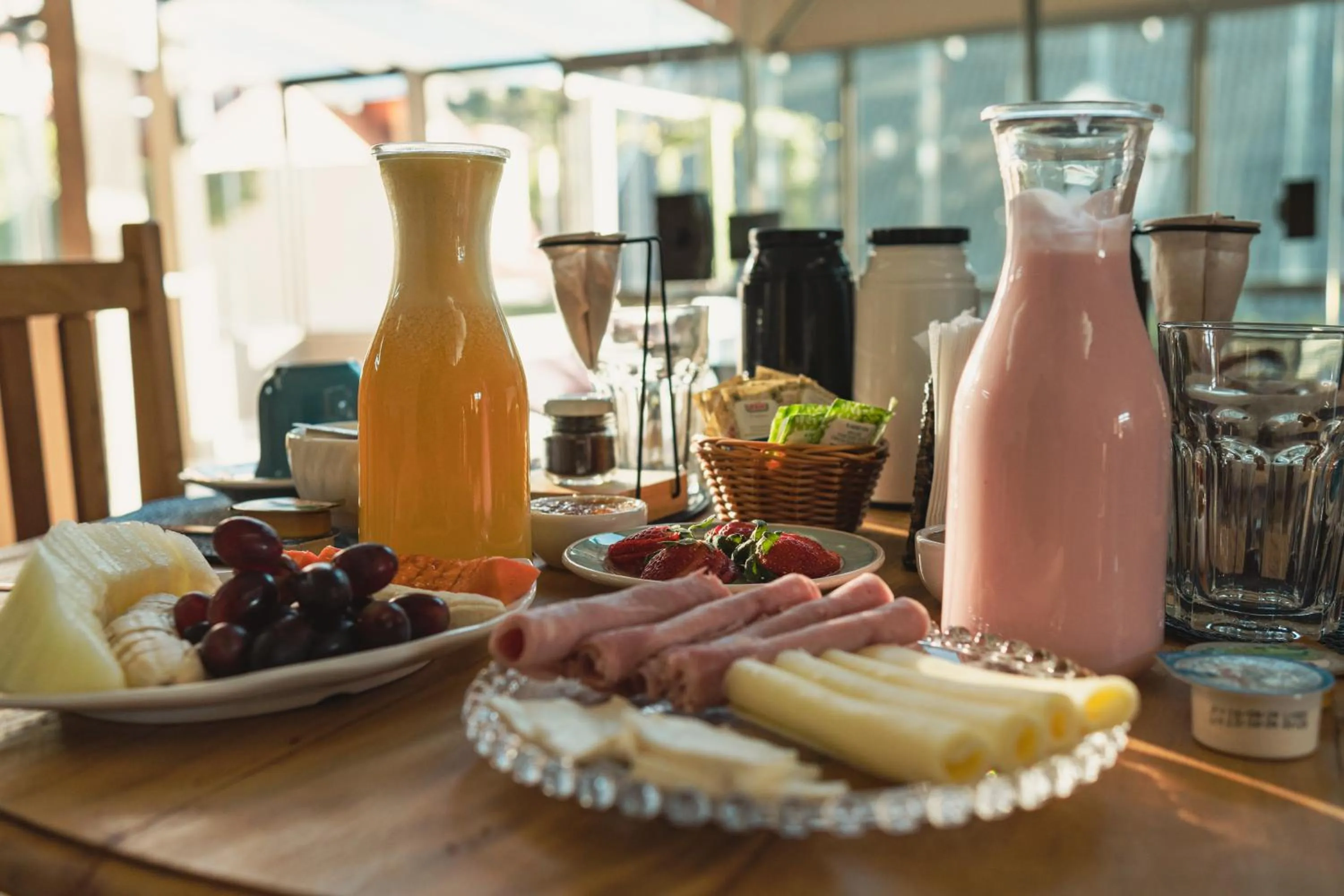 Continental breakfast in Recanto Ninho Verde Village