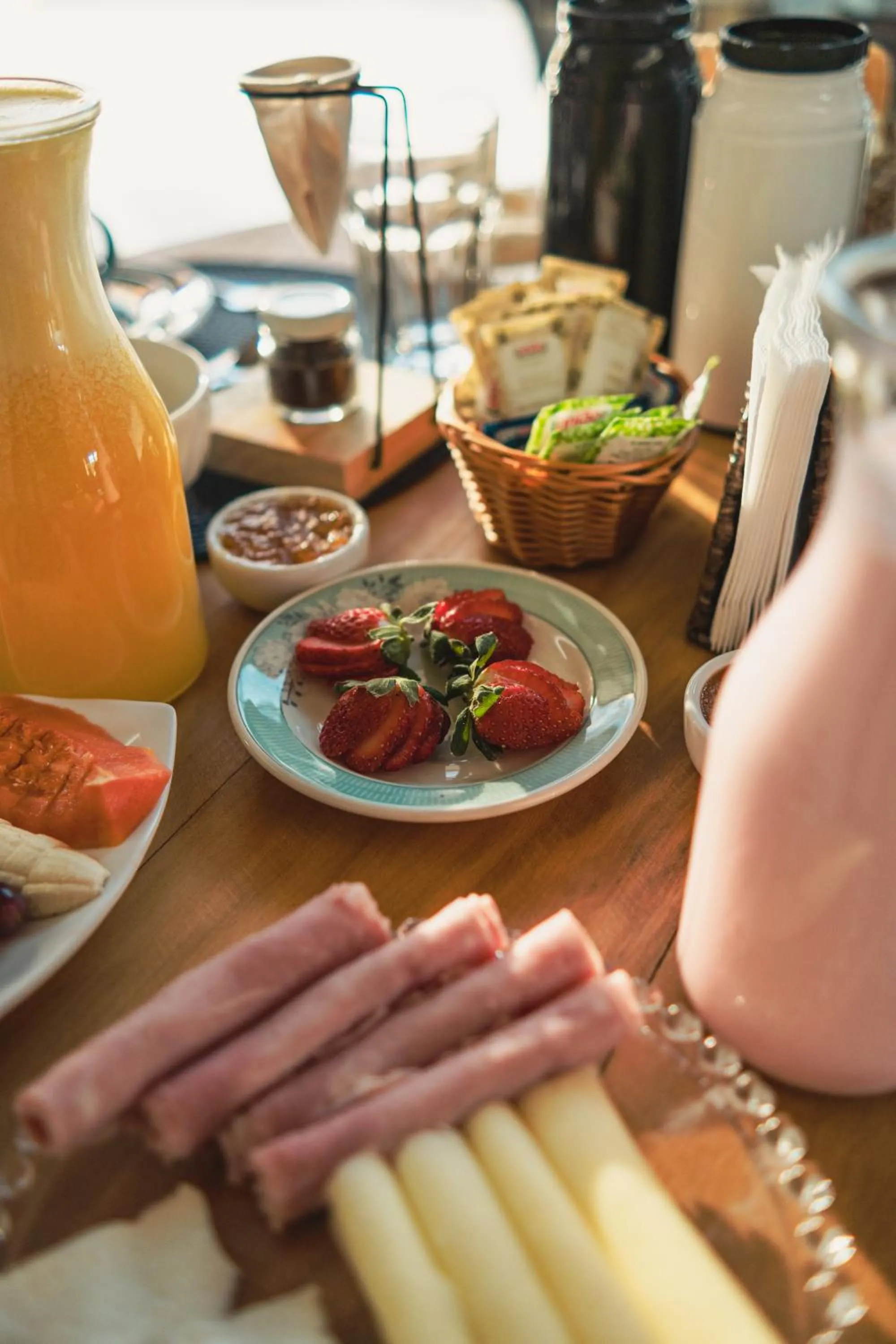Continental breakfast in Recanto Ninho Verde Village