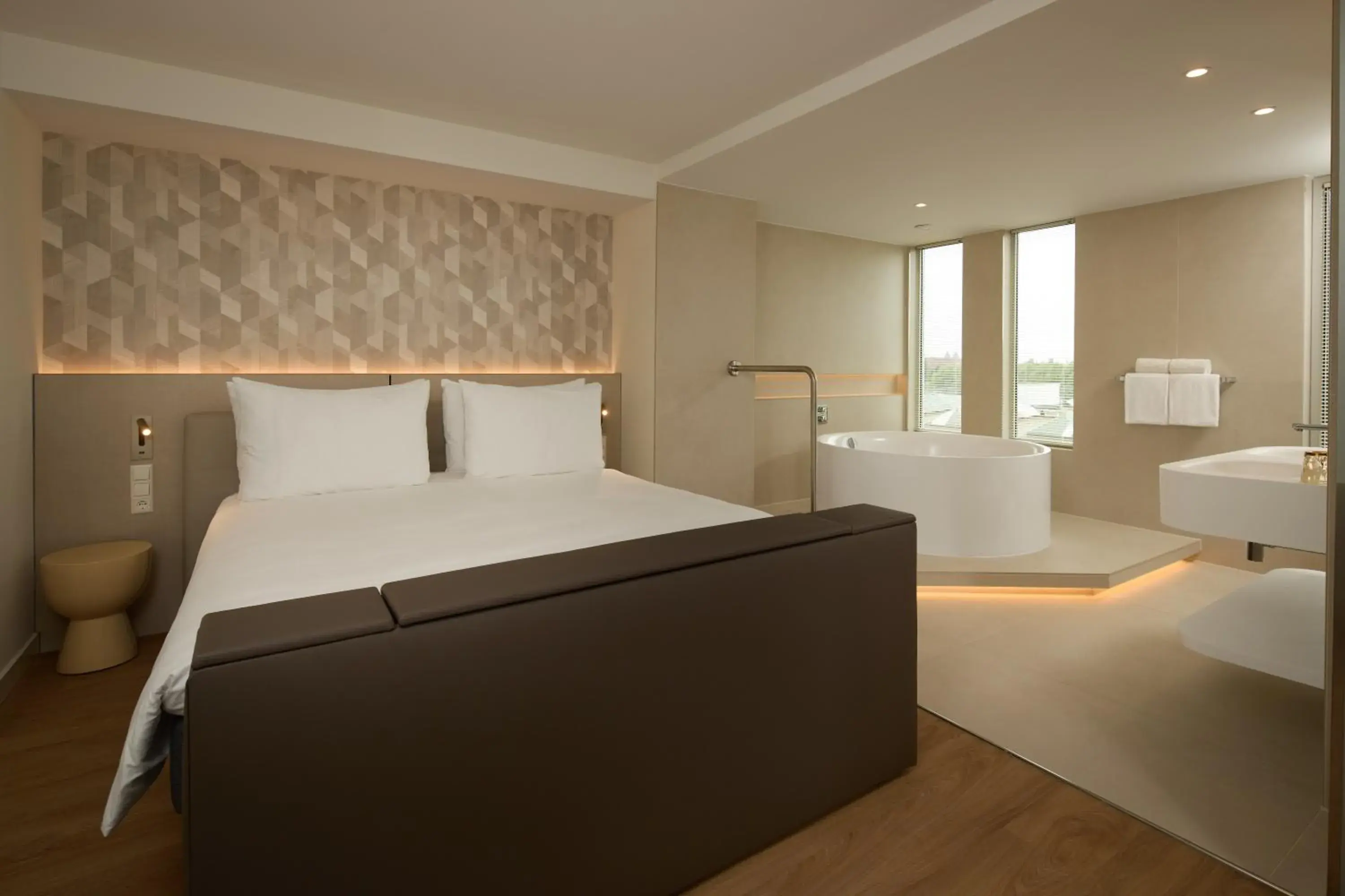 Bedroom, Bed in WestCord Art Hotel Amsterdam 4 stars Bedroom, Bed in WestCord Art Hotel Amsterdam 4 stars