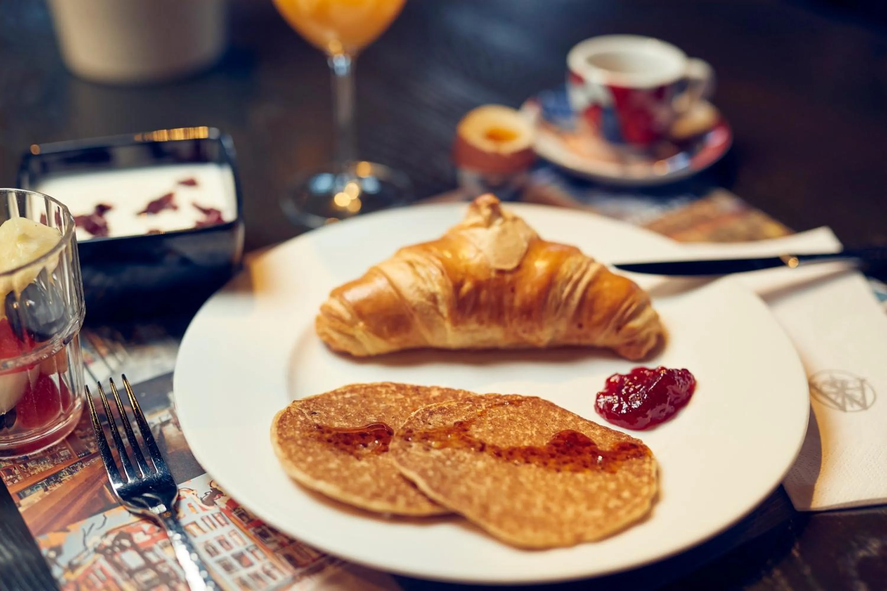 Food close-up in WestCord Art Hotel Amsterdam 4 stars