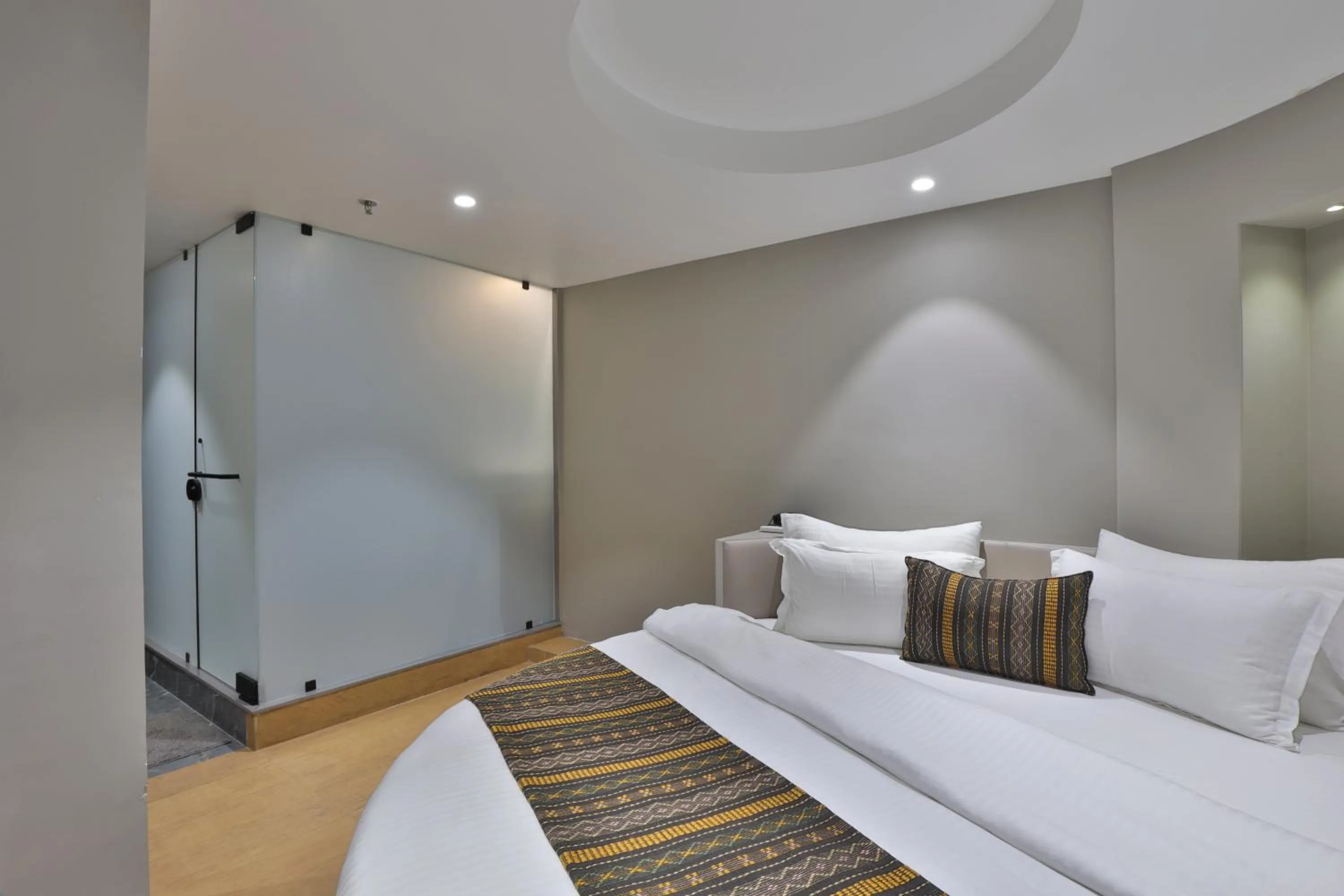 Bed in Hotel Shivashish