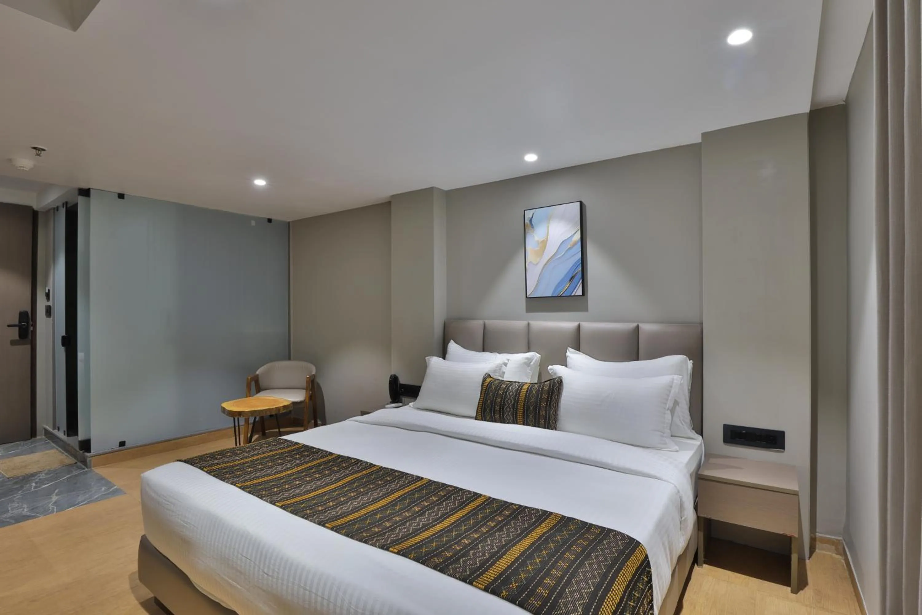 Bed in Hotel Shivashish