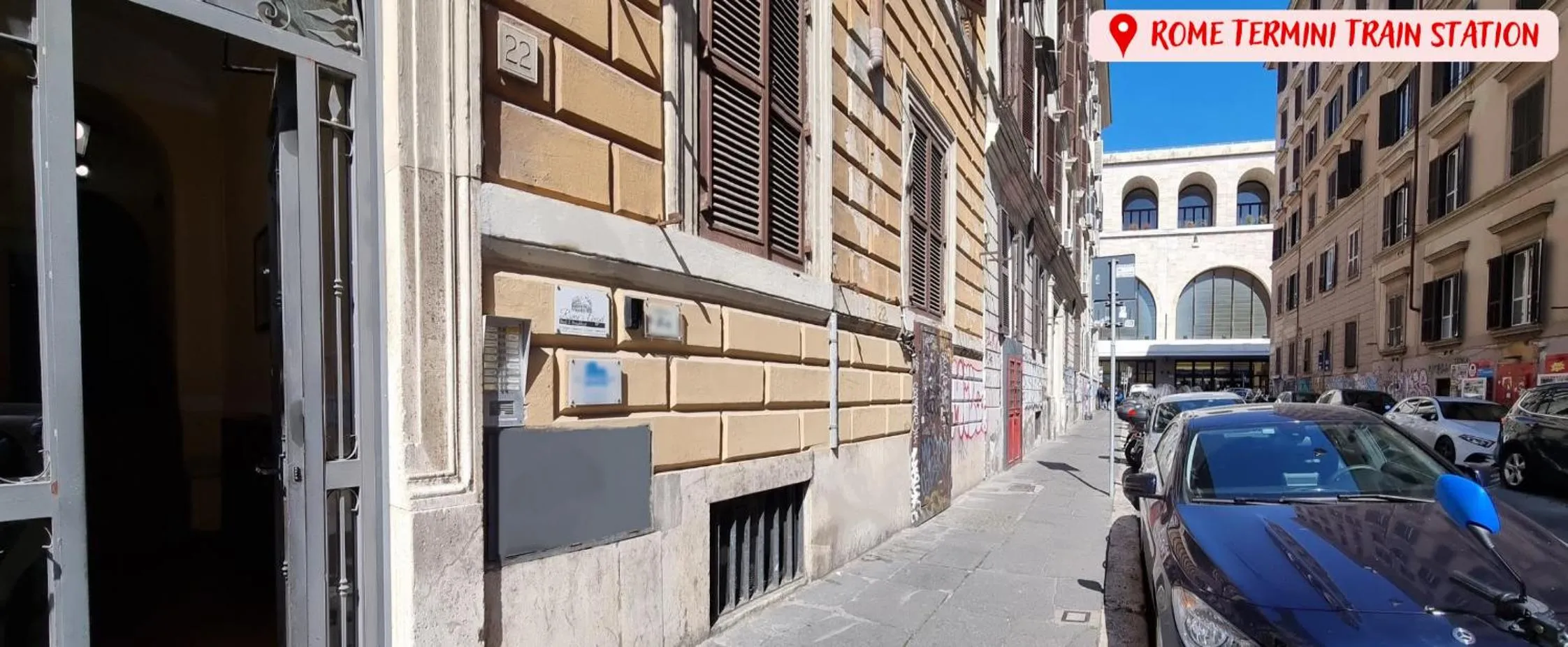 Facade/entrance in B&B Rome's Angel