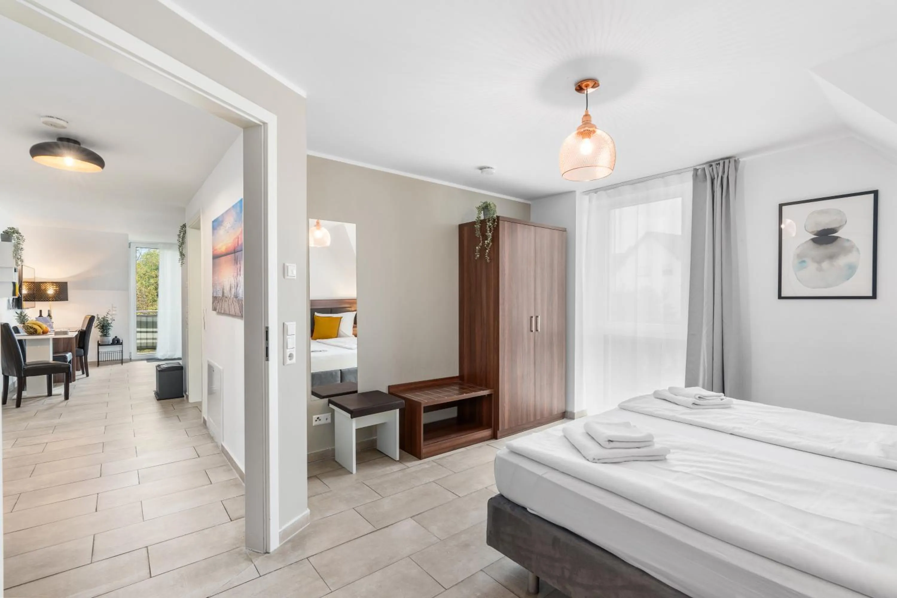 Seating area, Bed in Amelie chez Inez