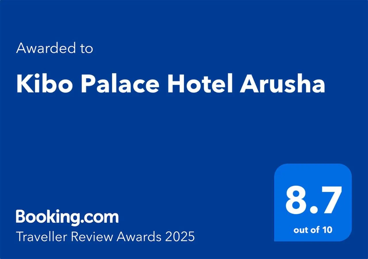 Certificate/Award in Kibo Palace Hotel Arusha