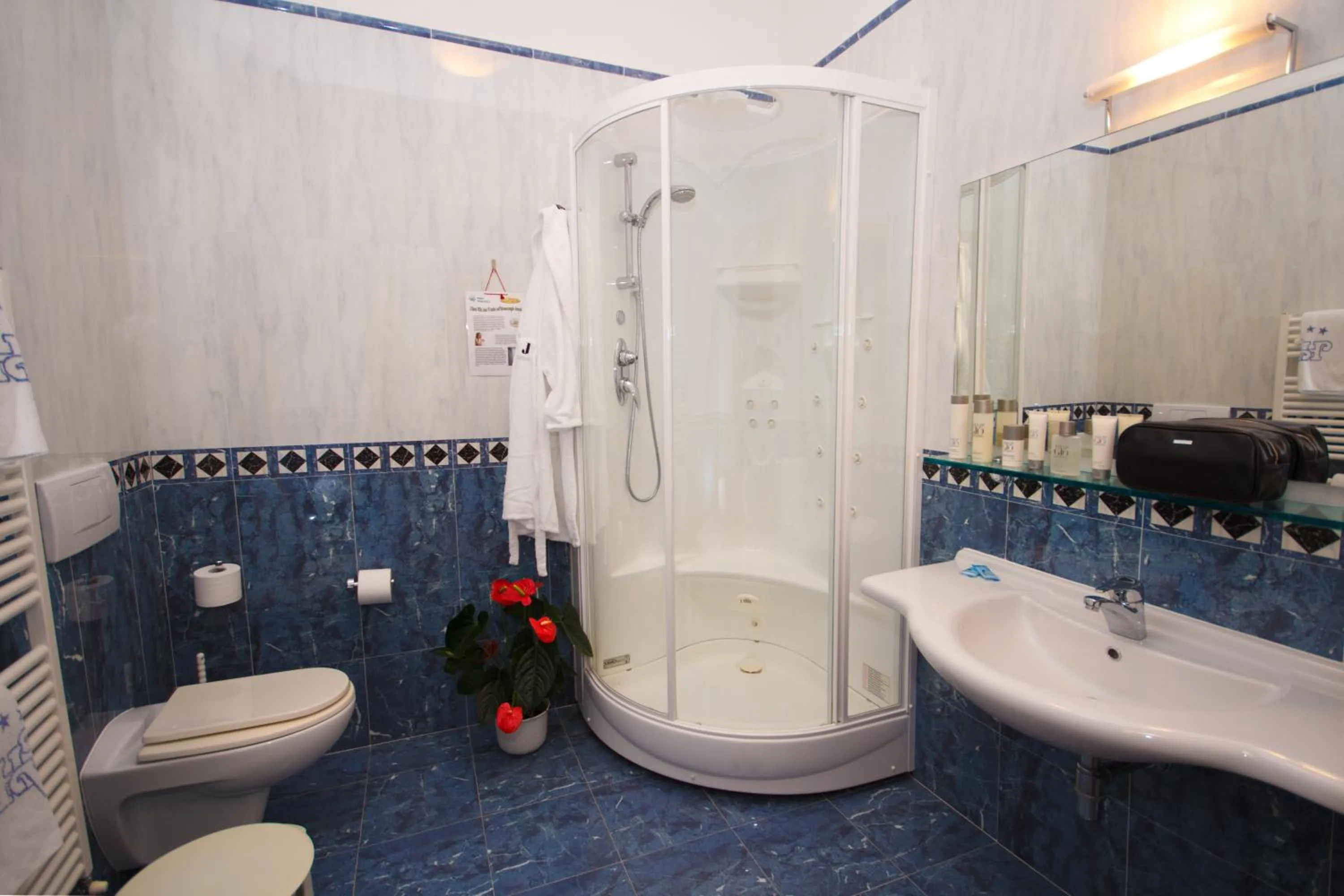 Shower in Hotel Villa Luca