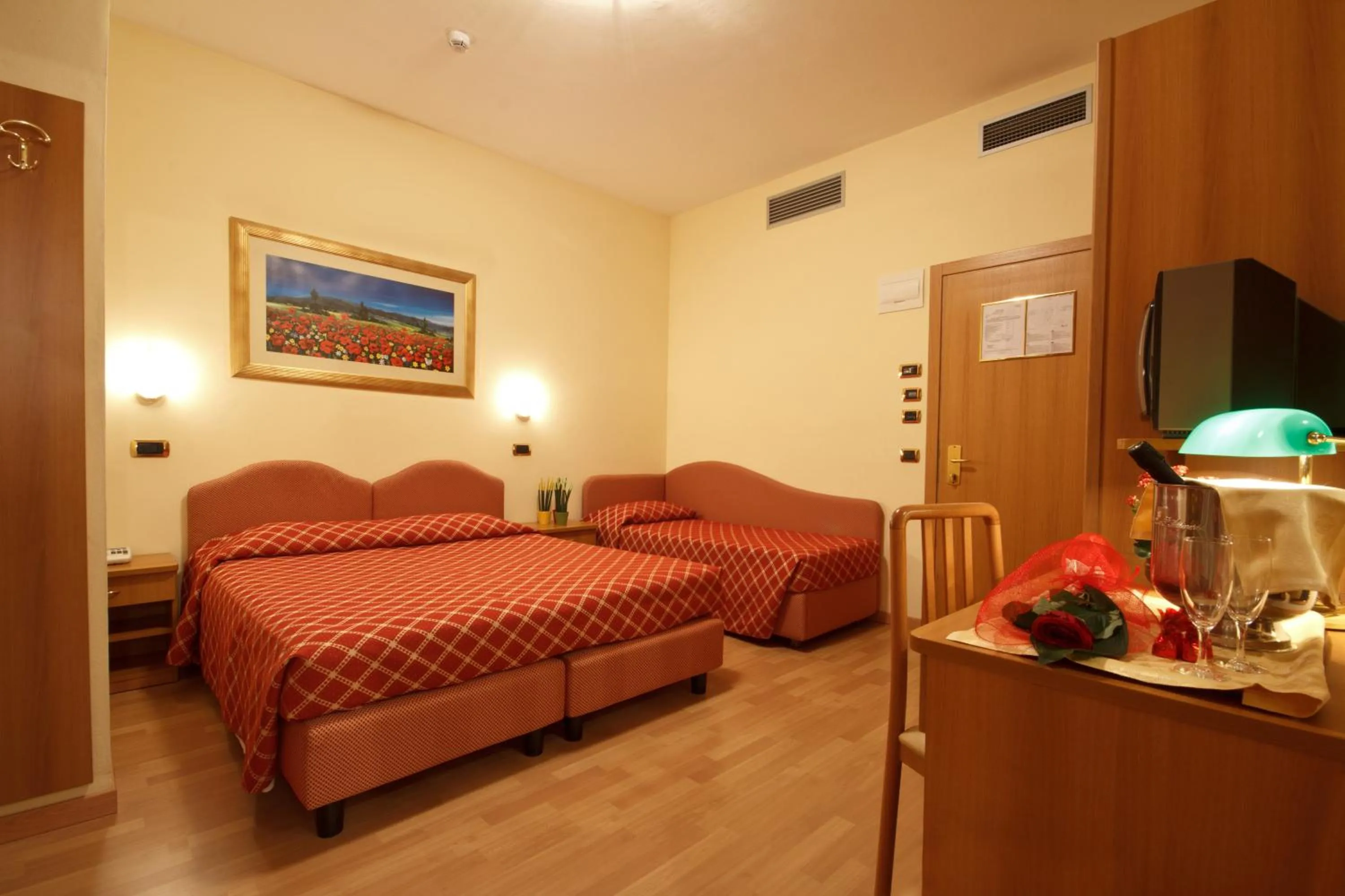 Bed in Hotel Villa Luca