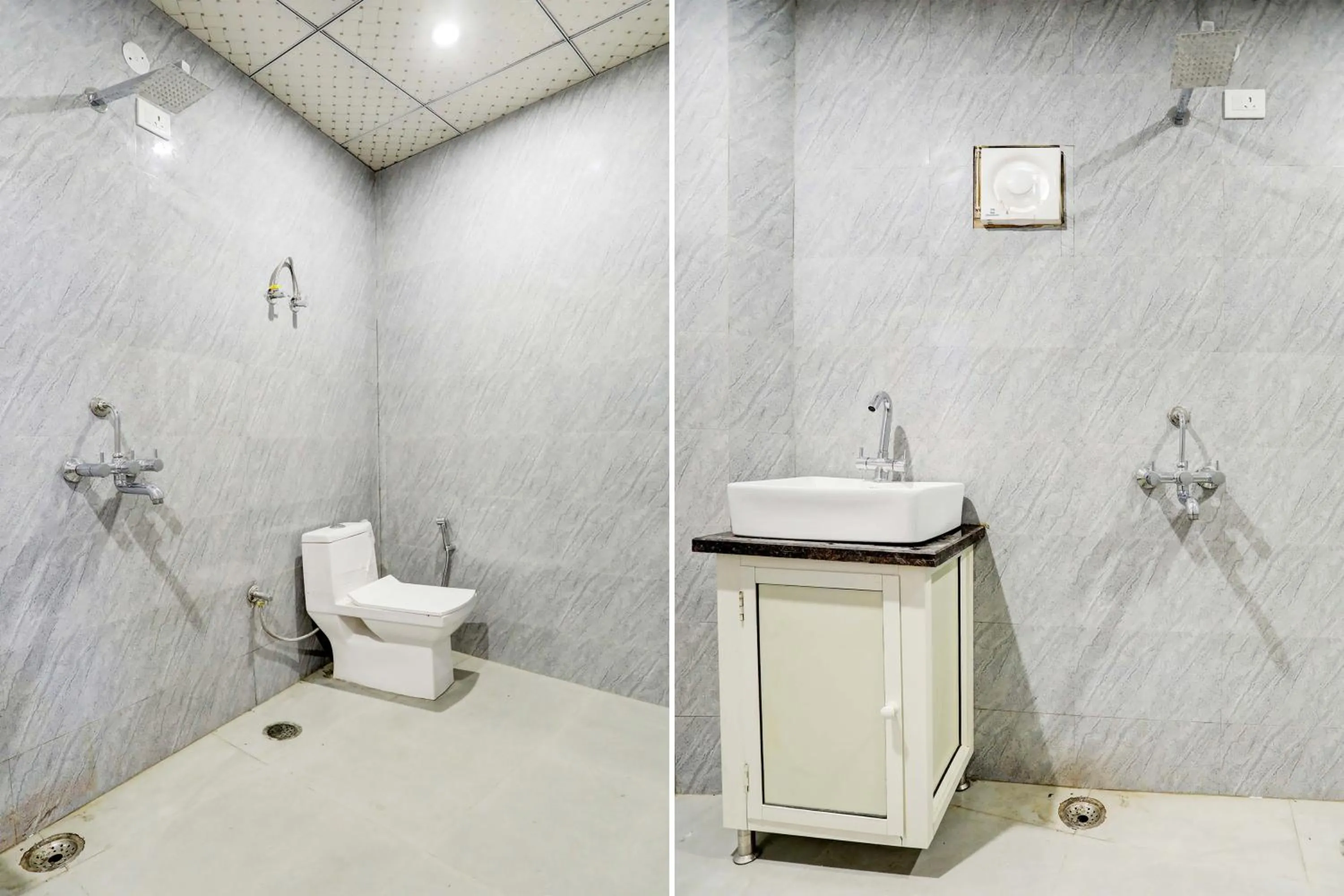 Bathroom in Hotel O Tilak hotel 24 Sector 27 Near by Vinayak Hospital Gali no-6