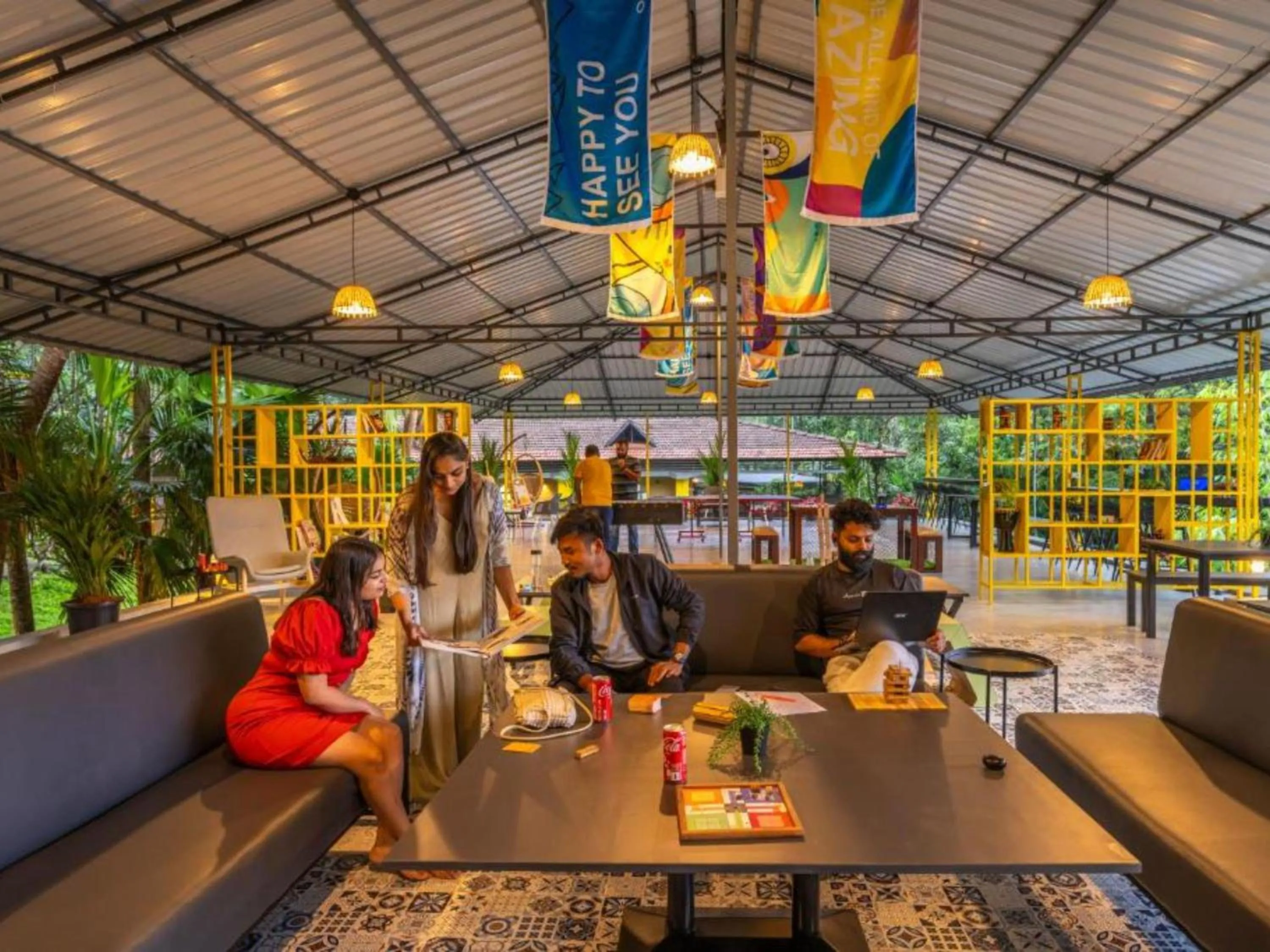 Restaurant/places to eat in The Hosteller Wayanad, Vythiri