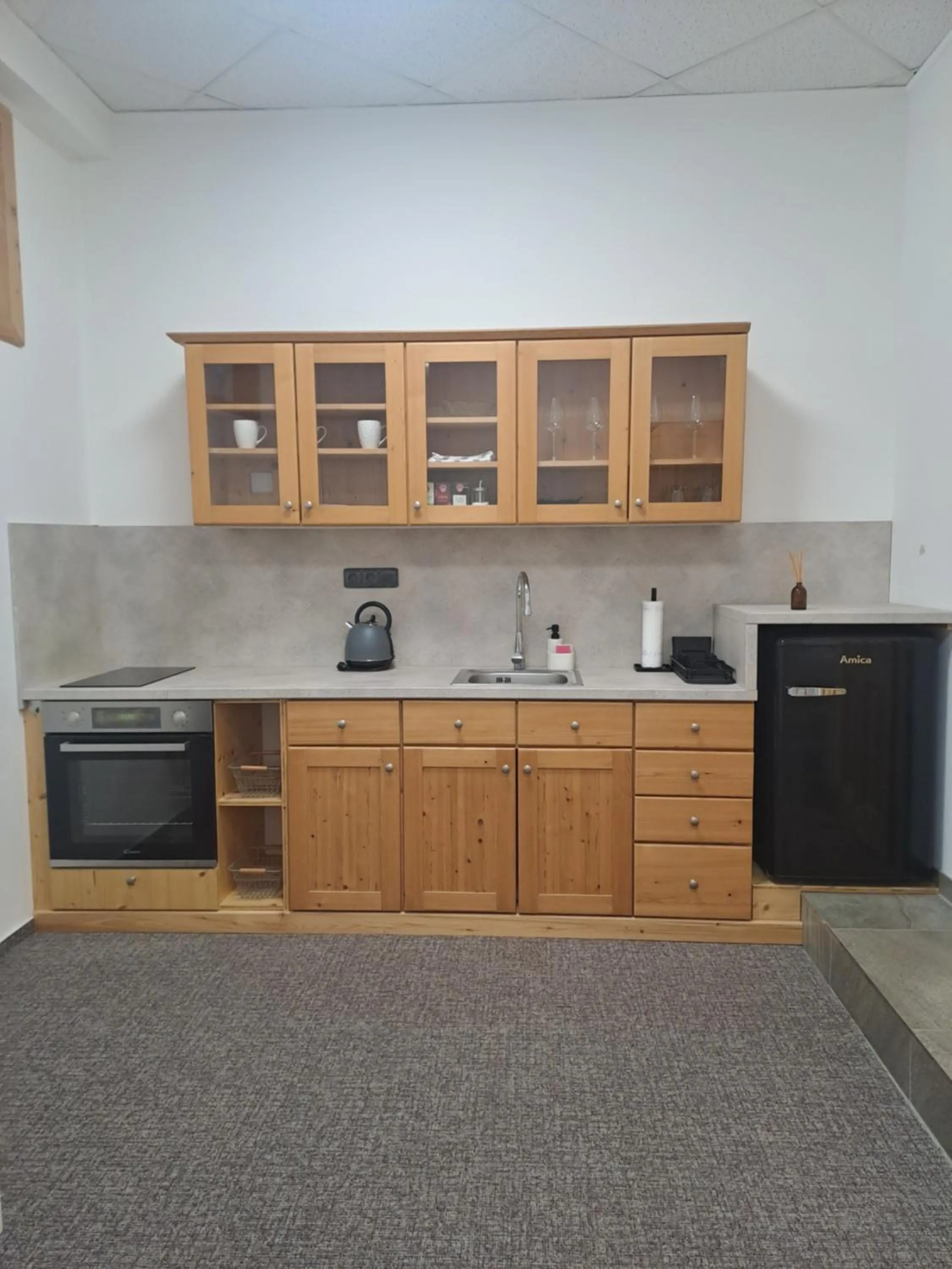 Kitchen or kitchenette in Apartmány Štěpánkova 85