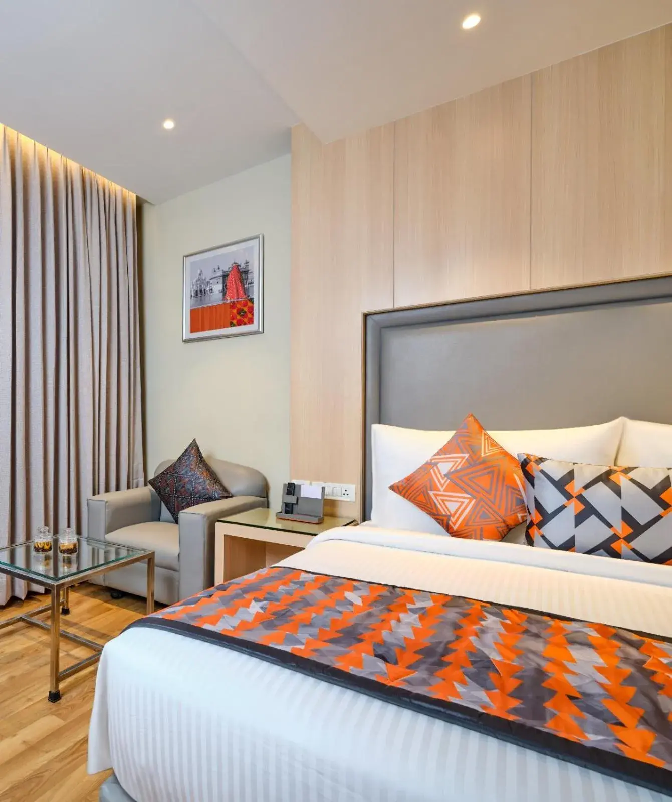 Bed in Fortune Inn Heritage Walk Amritsar - Member ITC Hotels' Group Bed in Fortune Inn Heritage Walk Amritsar - Member ITC Hotels' Group