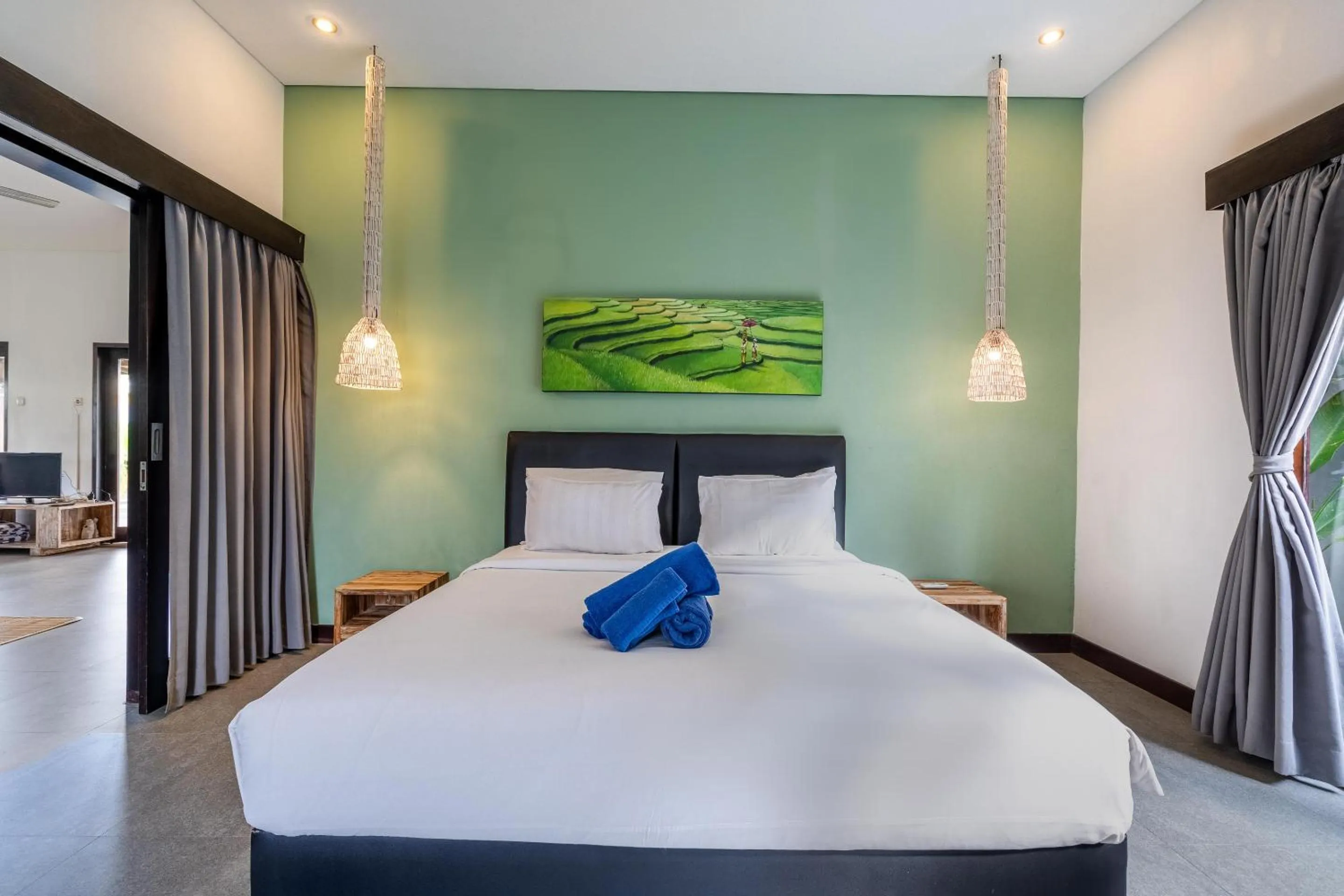 Bed in Ubud Residences 888 - Complex Private Villas with pools