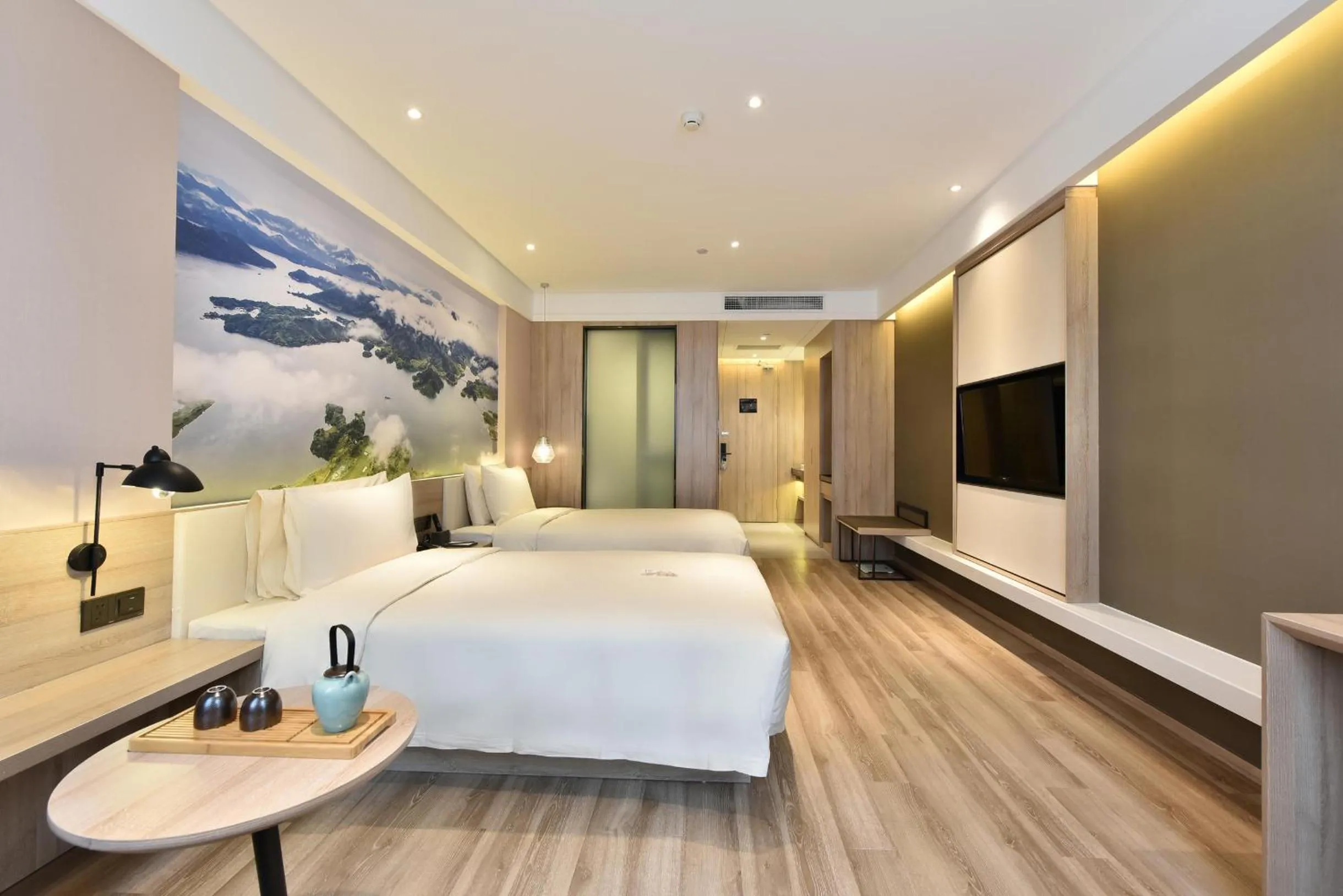 Bedroom, Bed in Atour Hotel Beijing Yizhuang Mobile Silicon Valley