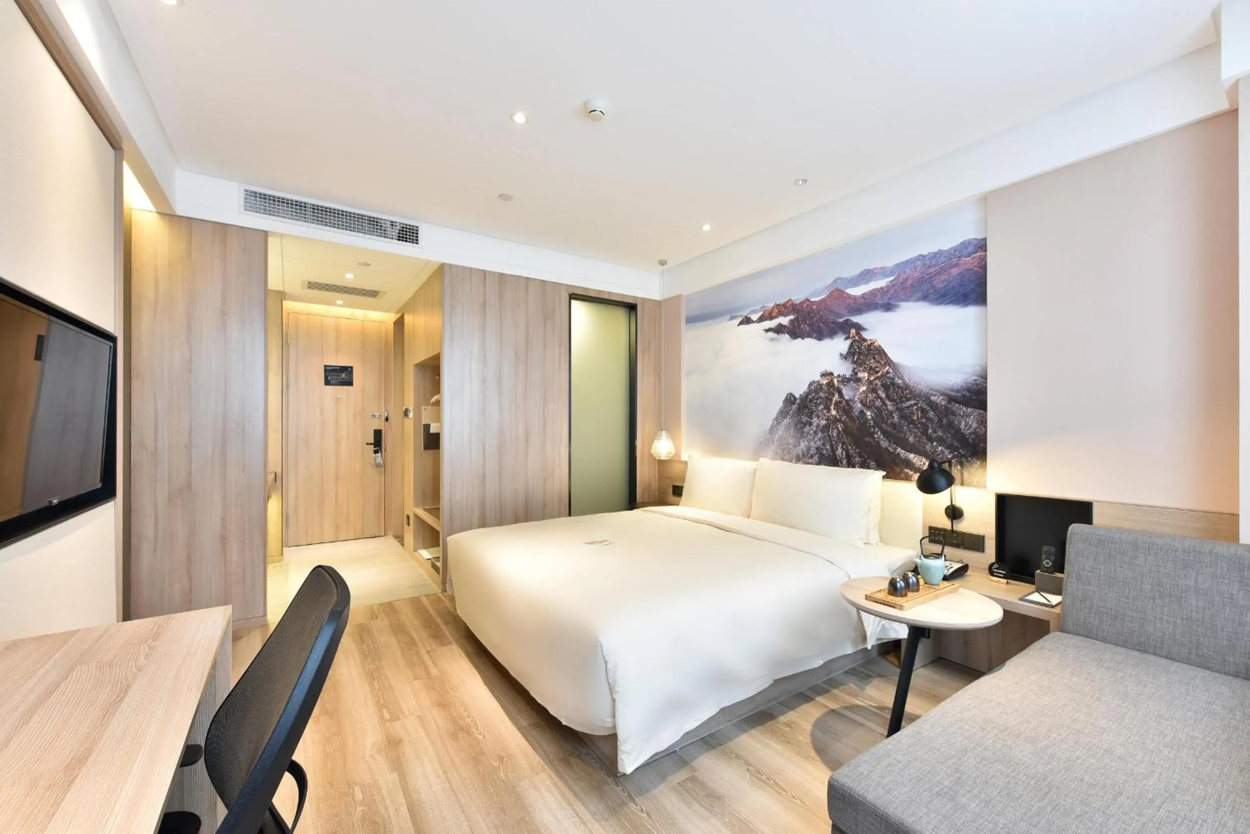 Bedroom, Bed in Atour Hotel Beijing Yizhuang Mobile Silicon Valley