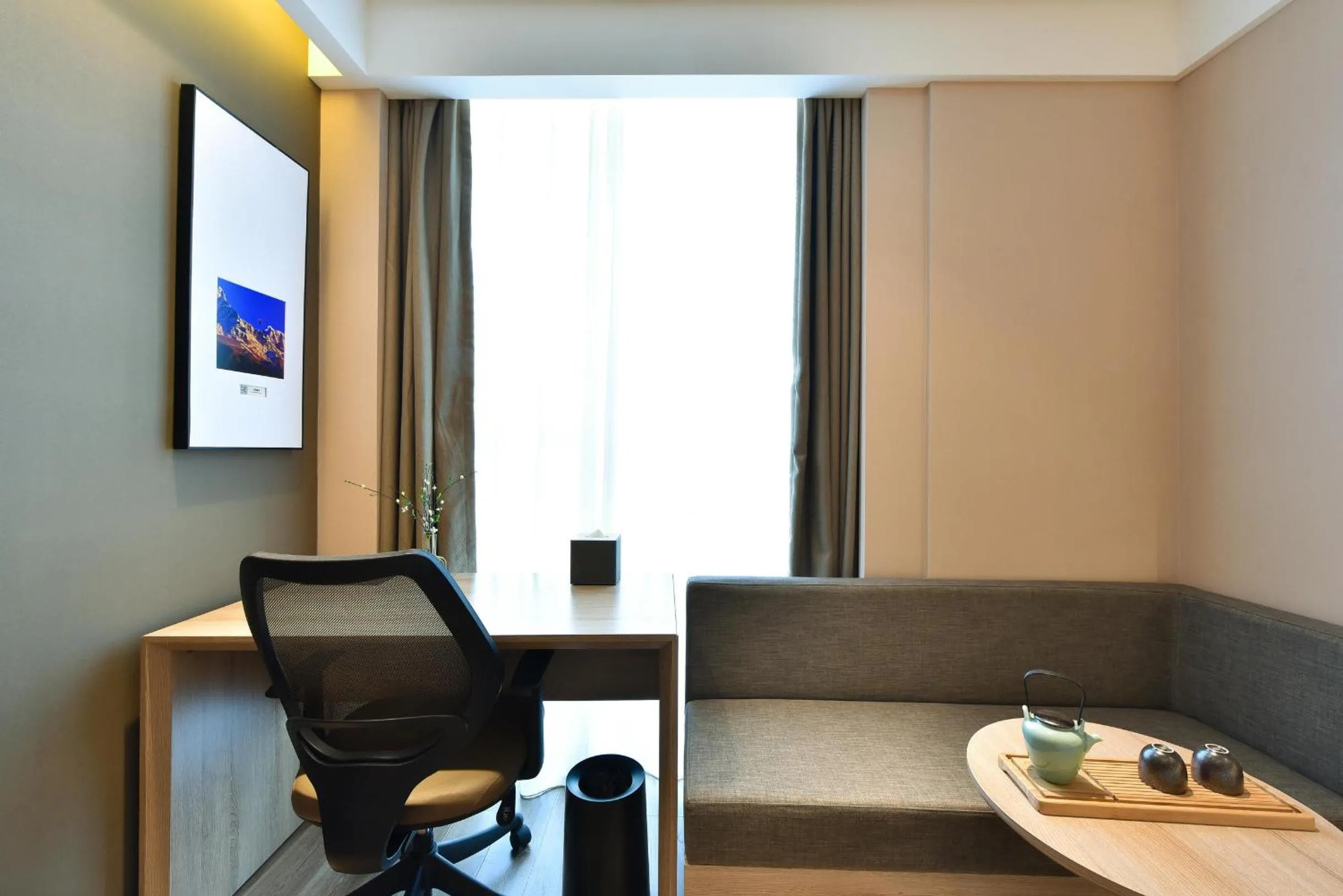 Seating area in Atour Hotel Beijing Yizhuang Mobile Silicon Valley