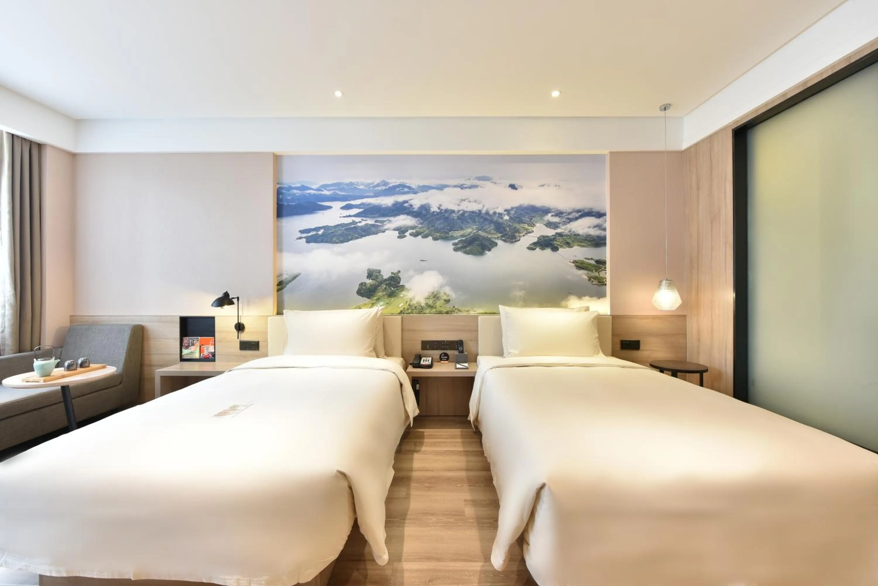 Bedroom, Bed in Atour Hotel Beijing Yizhuang Mobile Silicon Valley