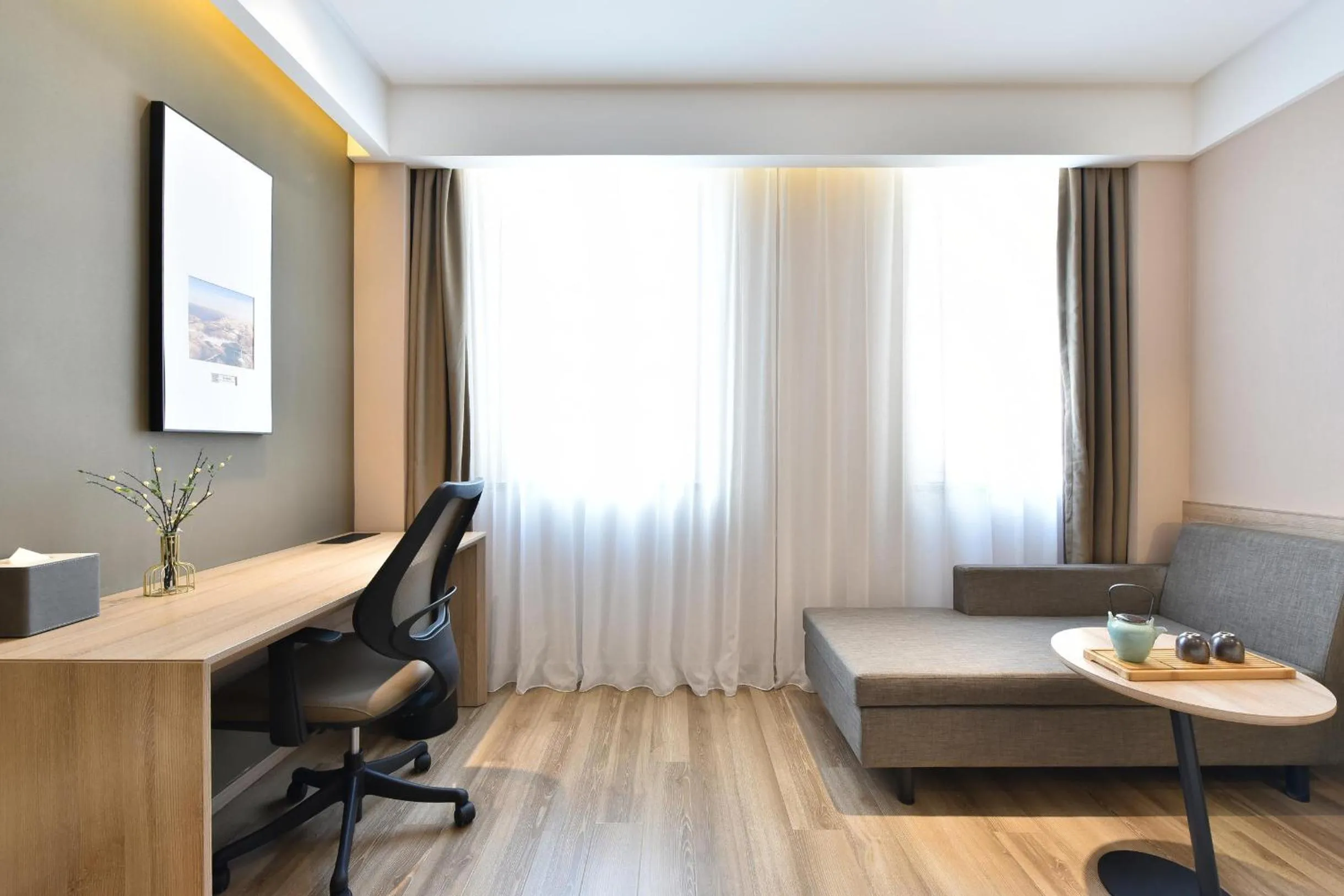 Living room in Atour Hotel Beijing Yizhuang Mobile Silicon Valley