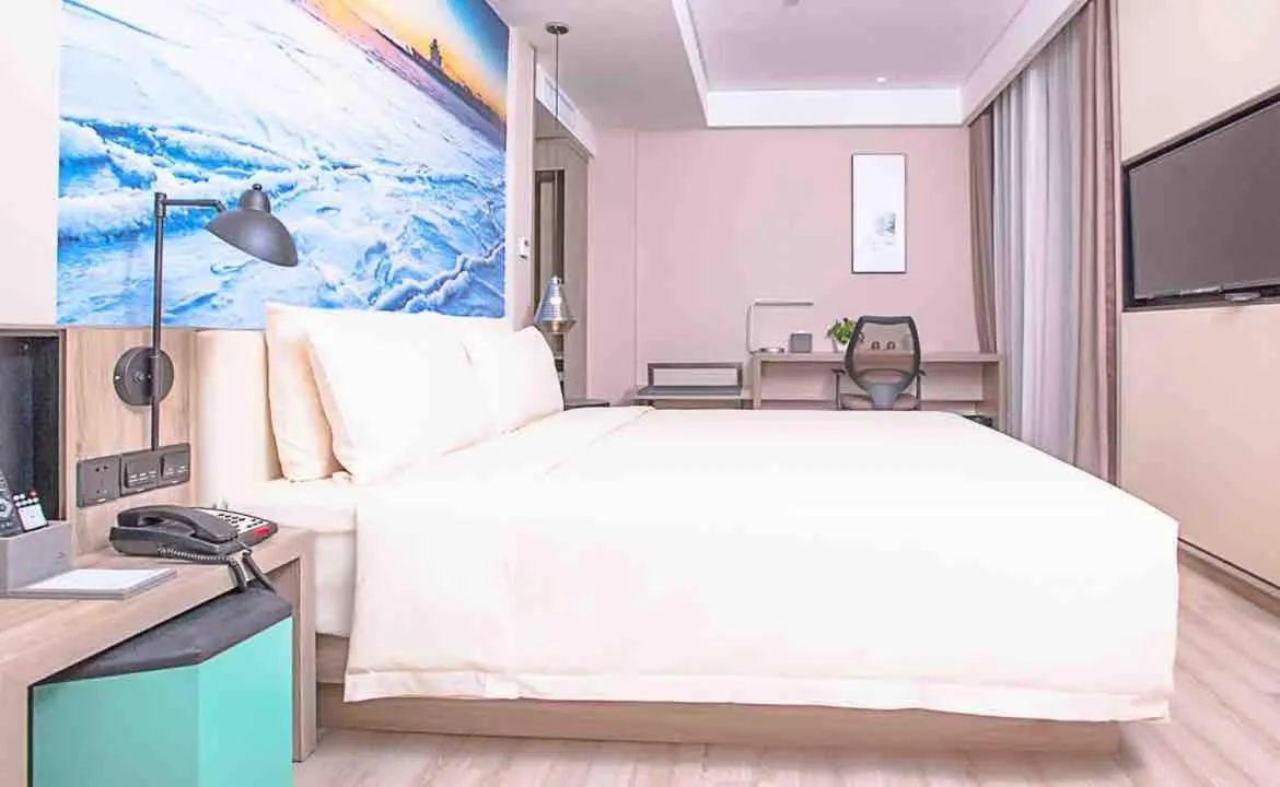 Bed in Atour Hotel Qinhuangdao Railway Station Yingbin Road