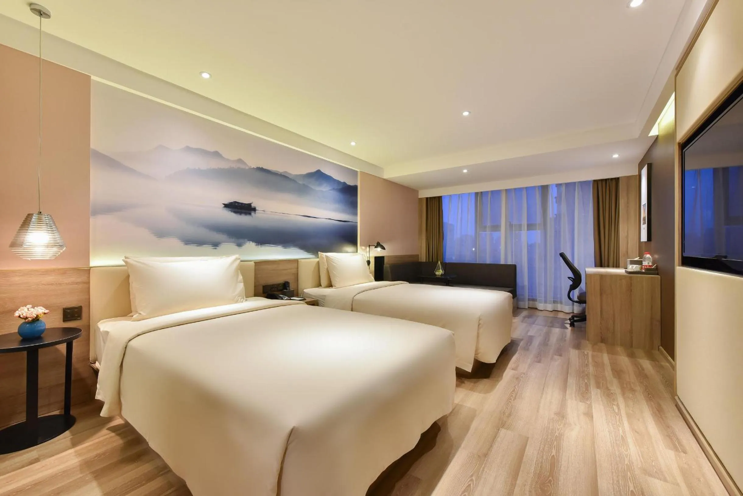 Bed in Atour Hotel Shenyang Railway Station Taiyuan Street