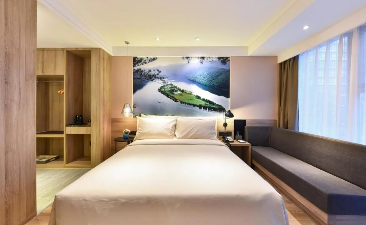 Bed in Atour Hotel Shenyang Railway Station Taiyuan Street