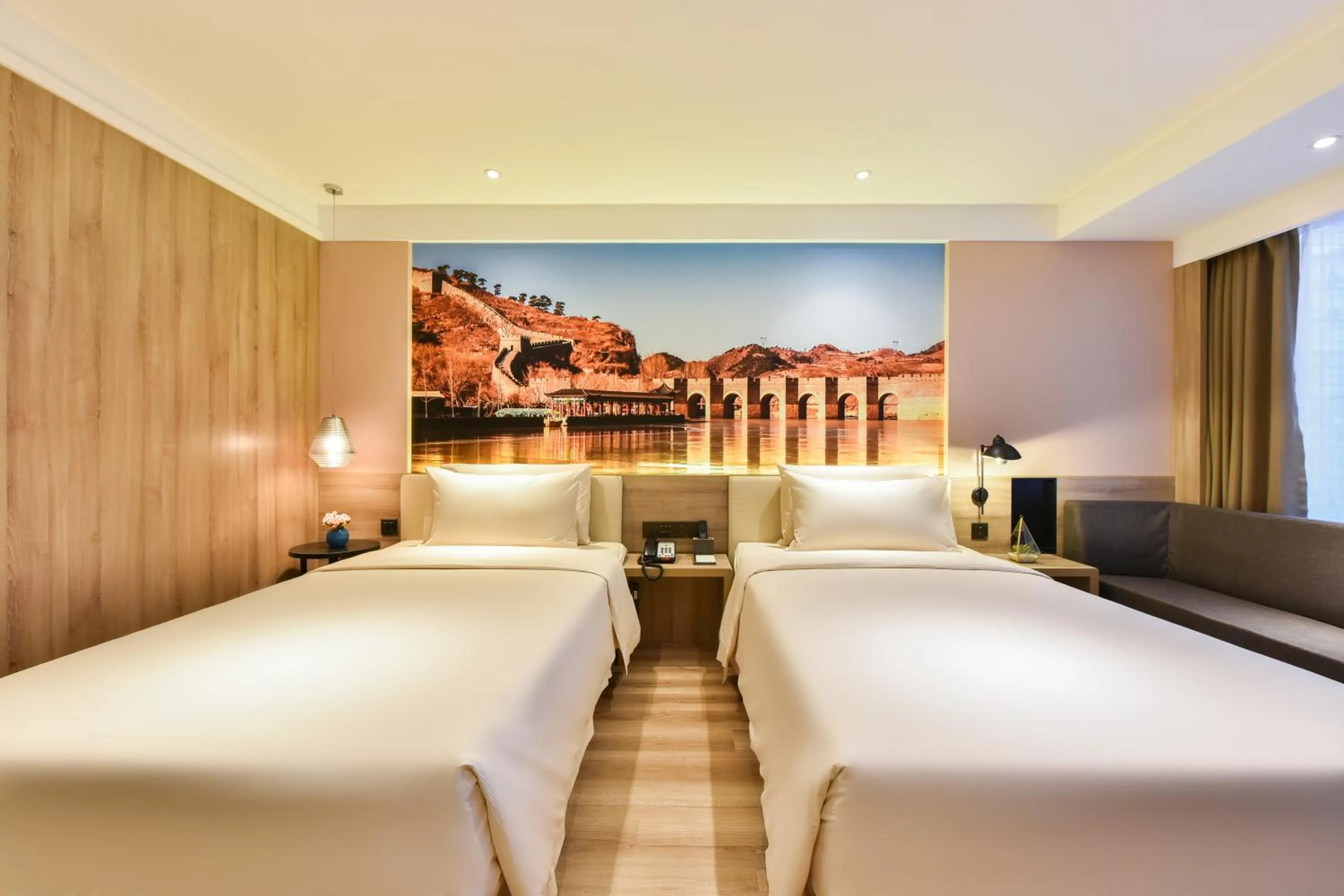 Bed in Atour Hotel Shenyang Railway Station Taiyuan Street