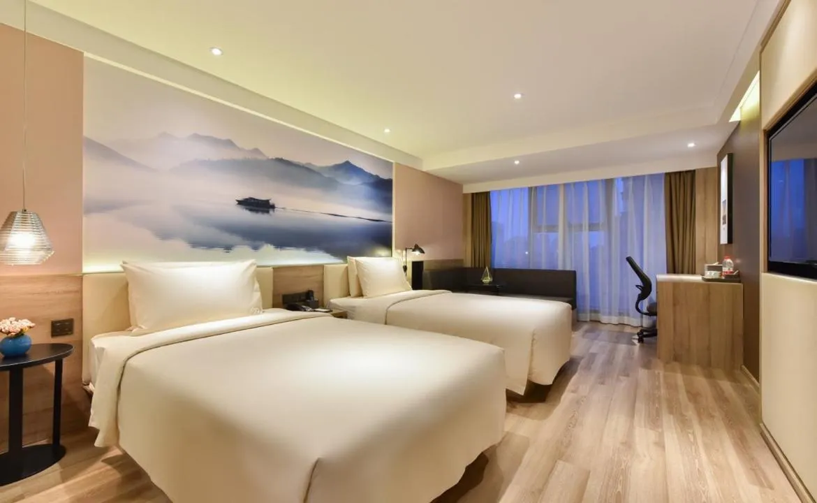Bed in Atour Hotel Shenyang Railway Station Taiyuan Street