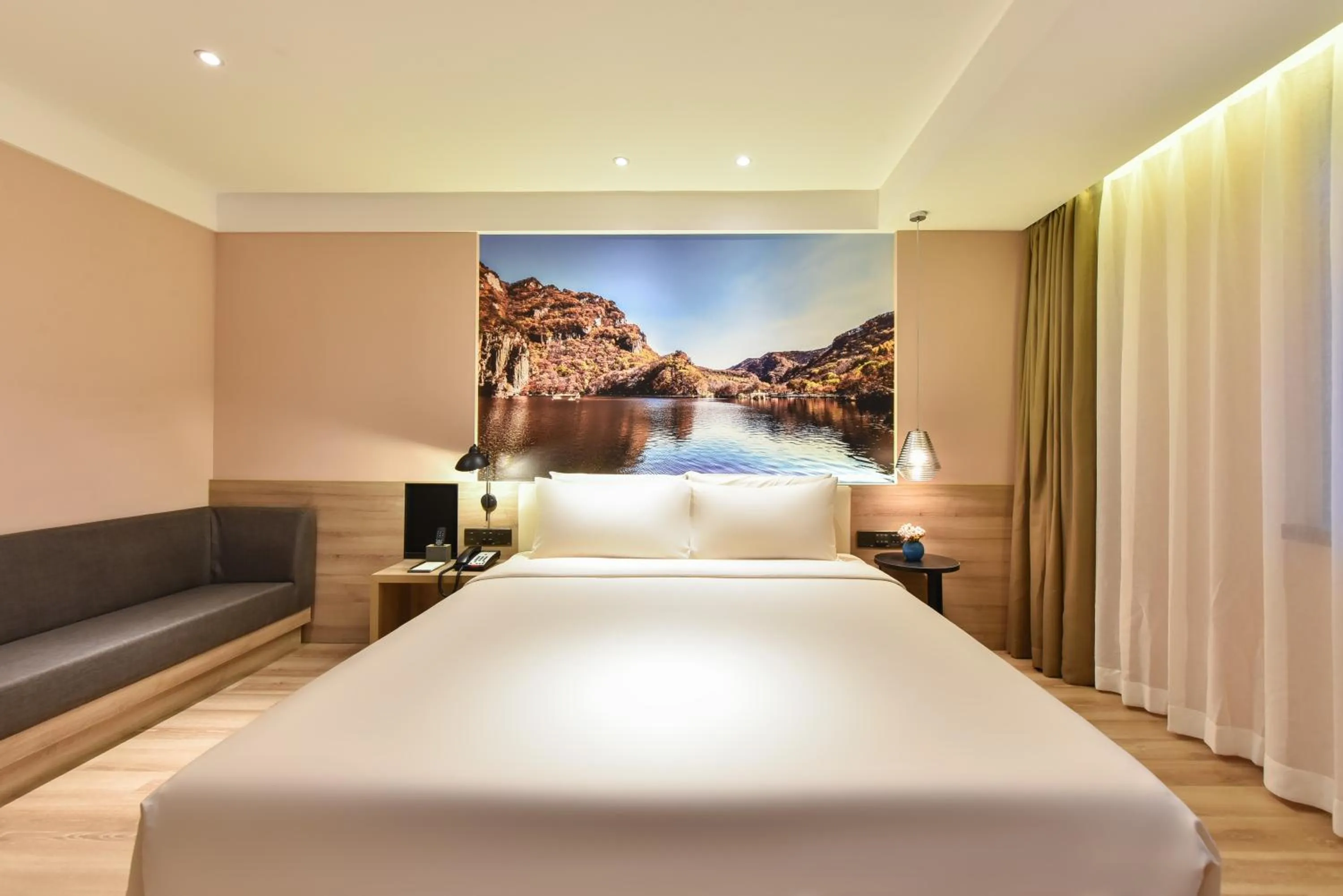 Bed in Atour Hotel Shenyang Railway Station Taiyuan Street