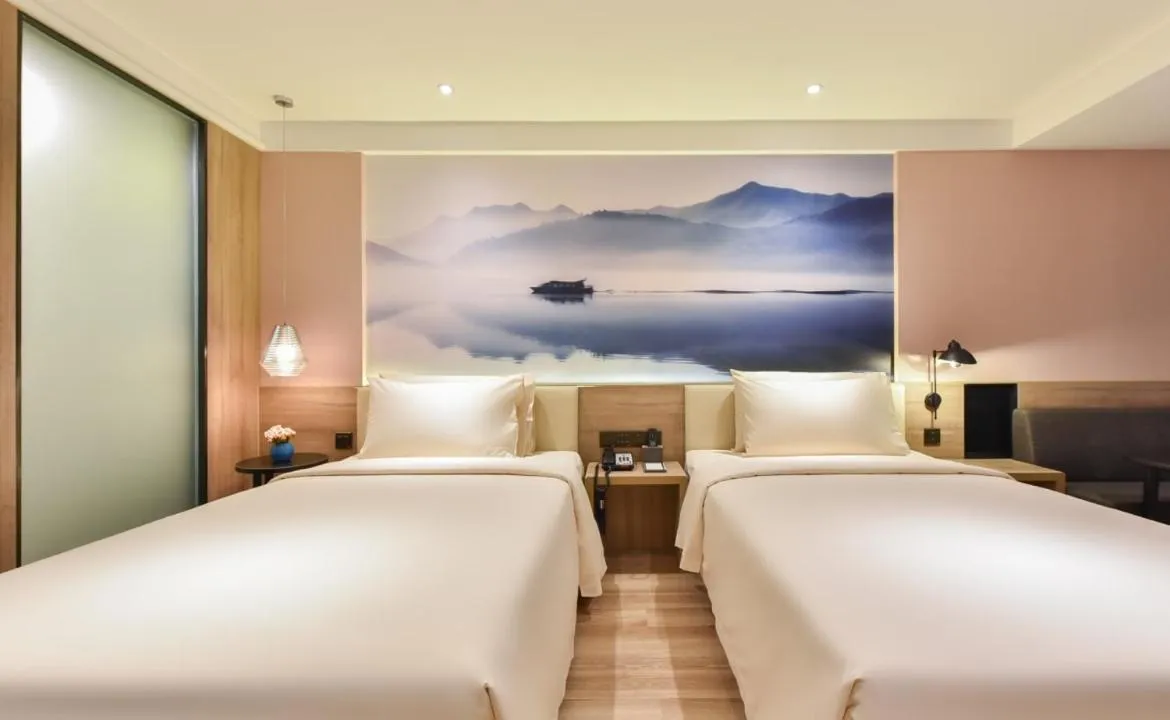 Bed in Atour Hotel Shenyang Railway Station Taiyuan Street