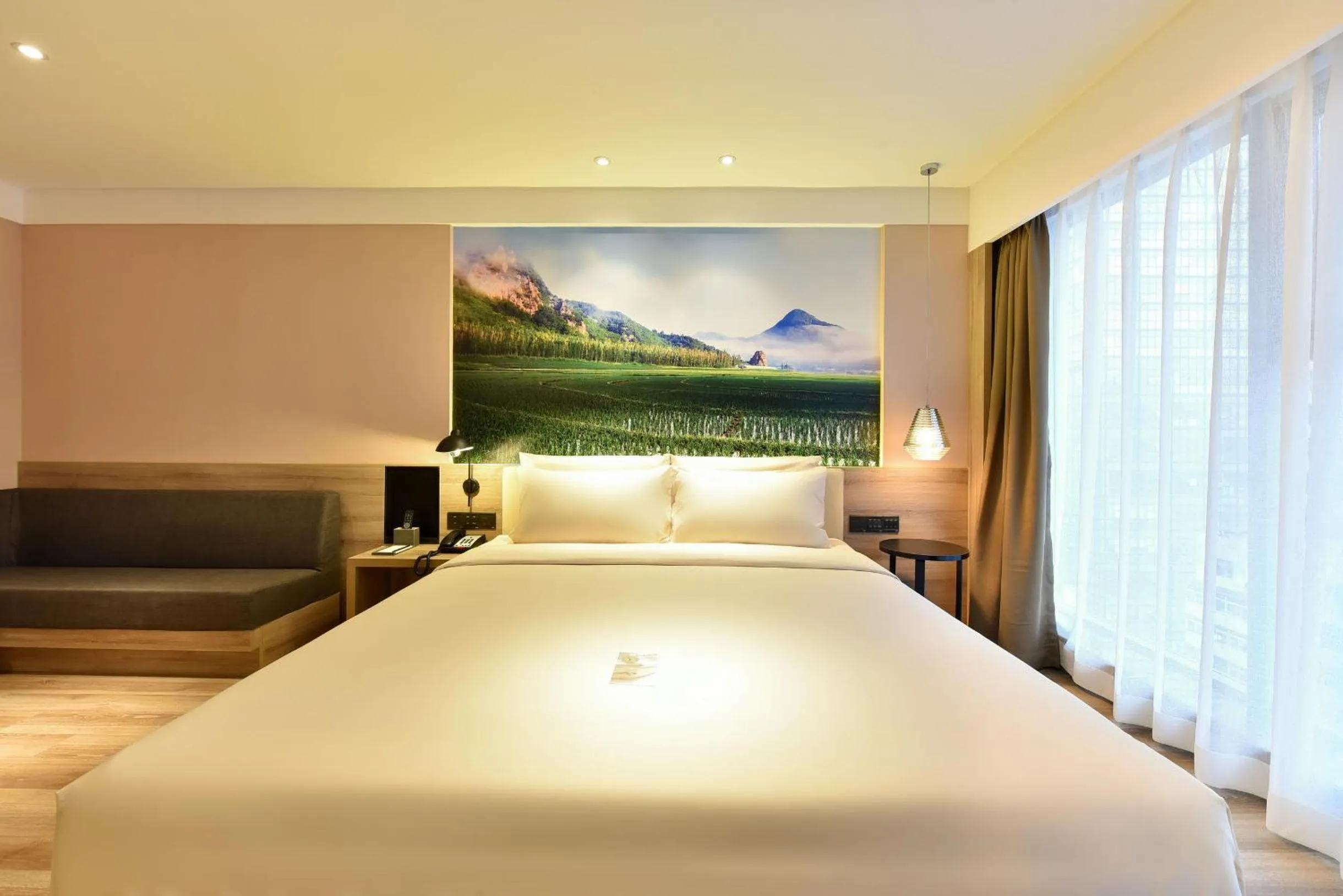 Bed in Atour Hotel Shenyang Railway Station Taiyuan Street