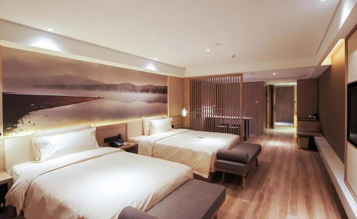 Bed in Atour Hotel Harbin Haxi High Speed Railway Station