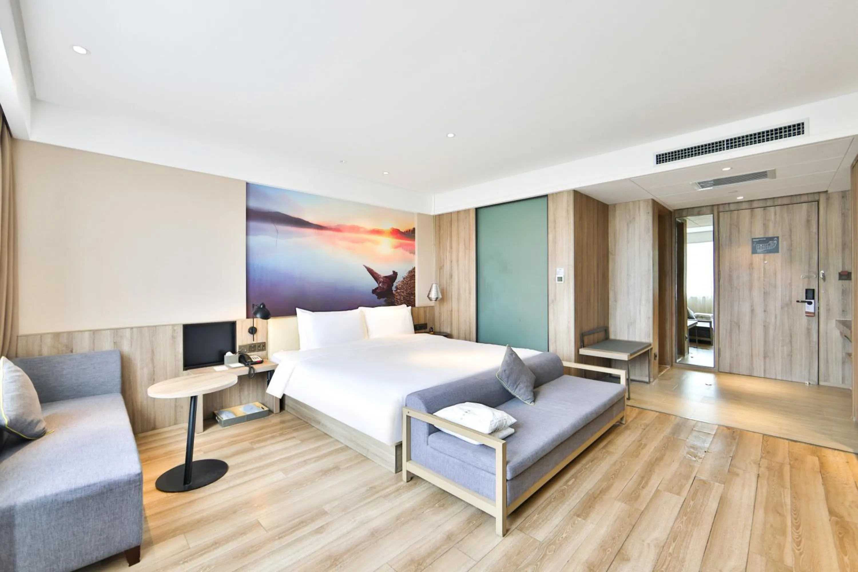 Bedroom, Bed in Atour Hotel Harbin Songbei Ice and Snow World