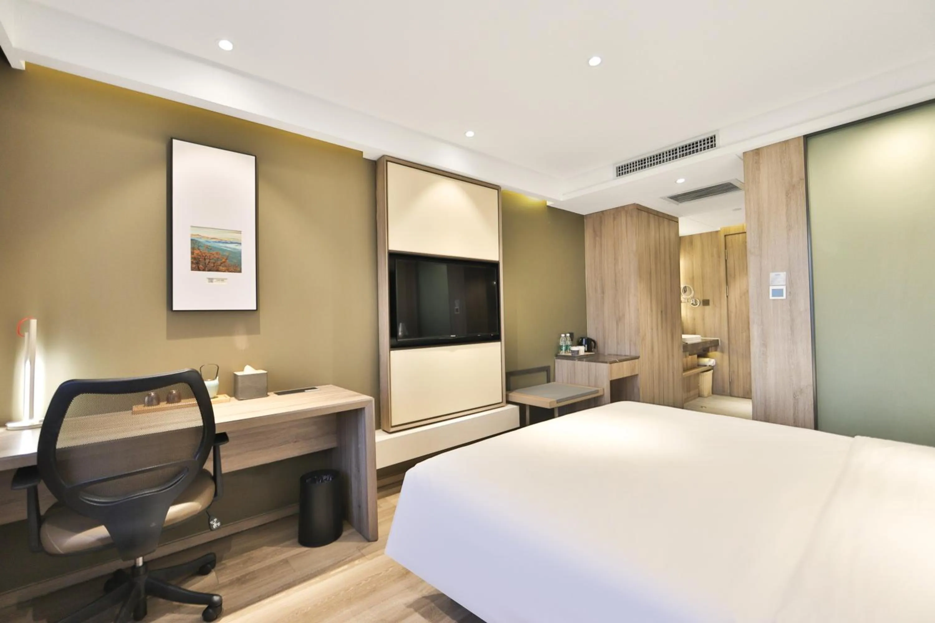 Bedroom, Bed in Atour Hotel Harbin Songbei Ice and Snow World