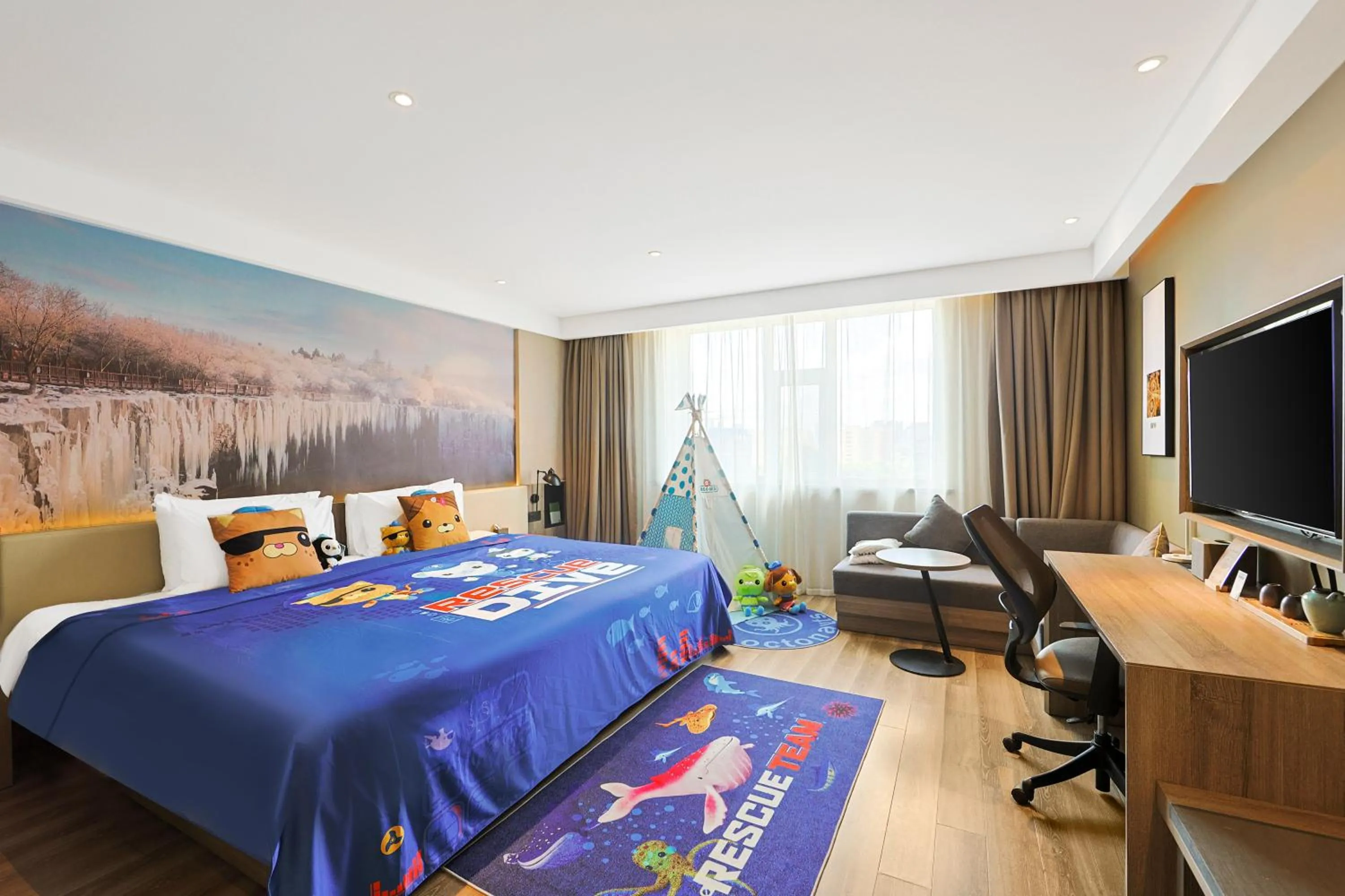 Bedroom, Bed in Atour Hotel Harbin Songbei Ice and Snow World