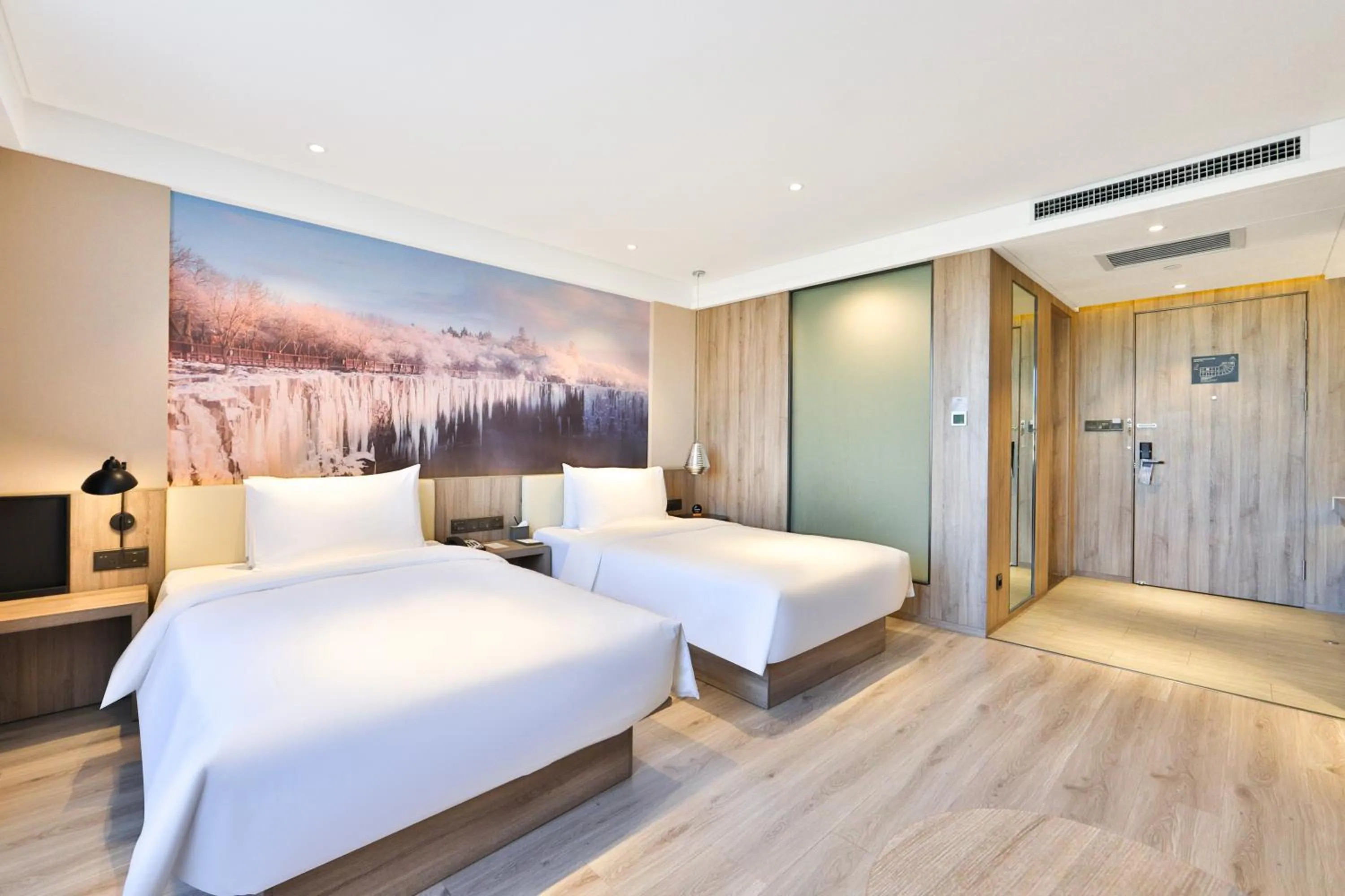 Bedroom, Bed in Atour Hotel Harbin Songbei Ice and Snow World