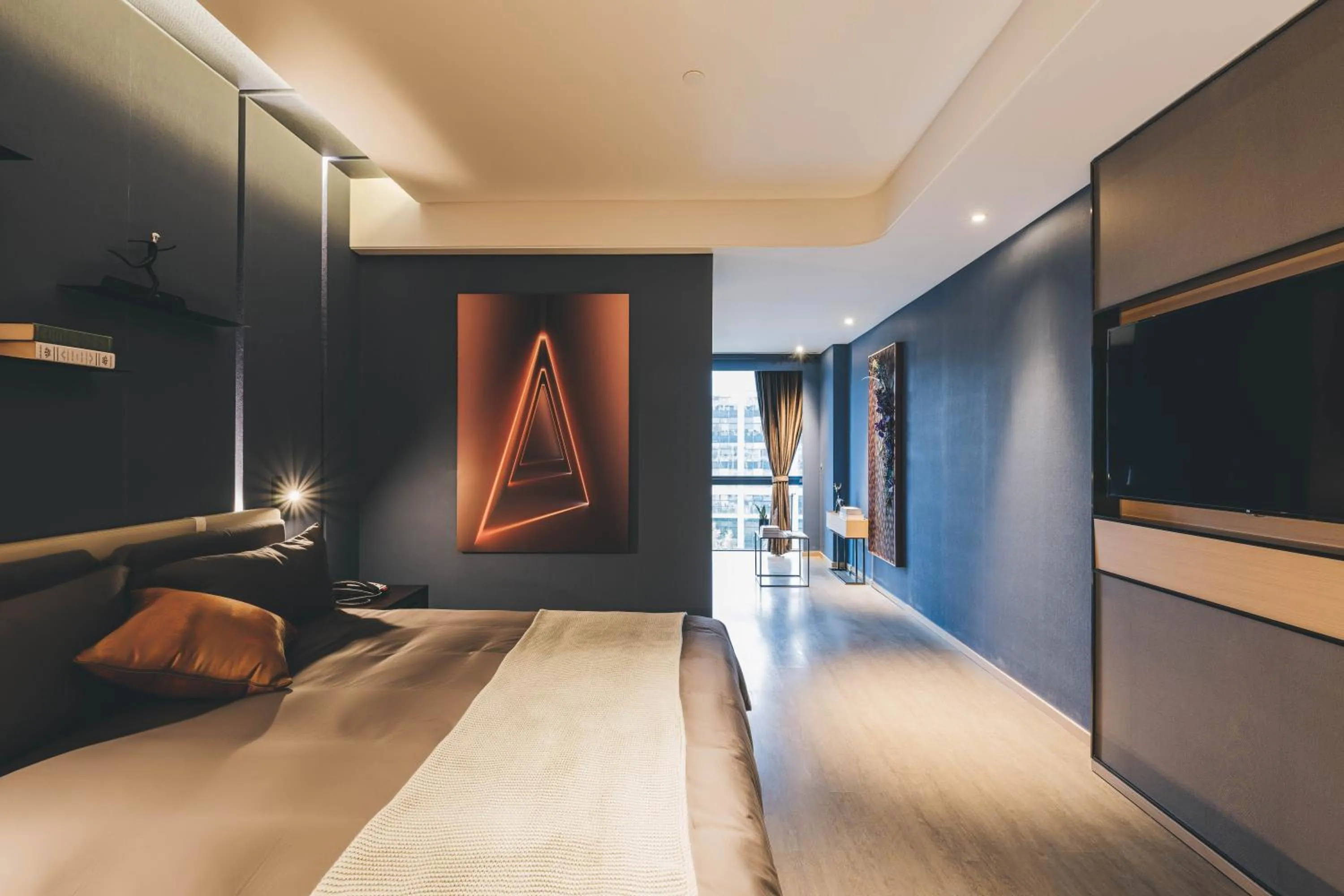 Bedroom in Atour Hotel Shanghai Hongqiao International Exhibition Linkong Park