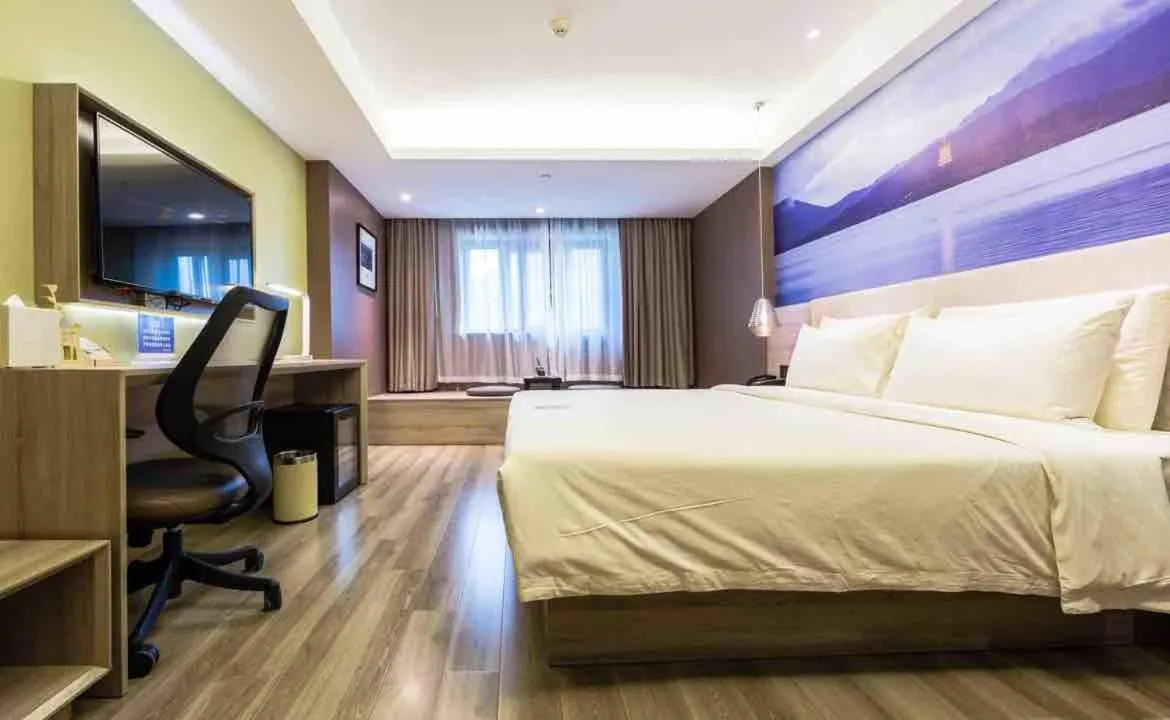 Bed in Atour Music Hotel Hangzhou West Lake