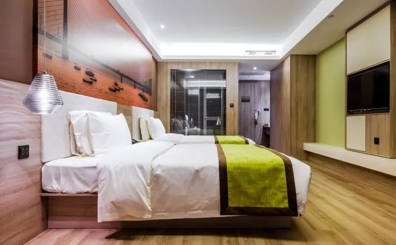 Bed in Atour Music Hotel Hangzhou West Lake