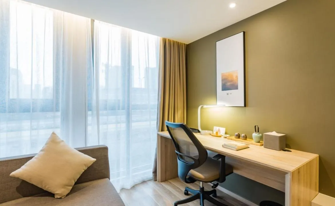 Seating area in Atour Hotel Hangzhou West Lake Cultural Plaza Shangtang Road