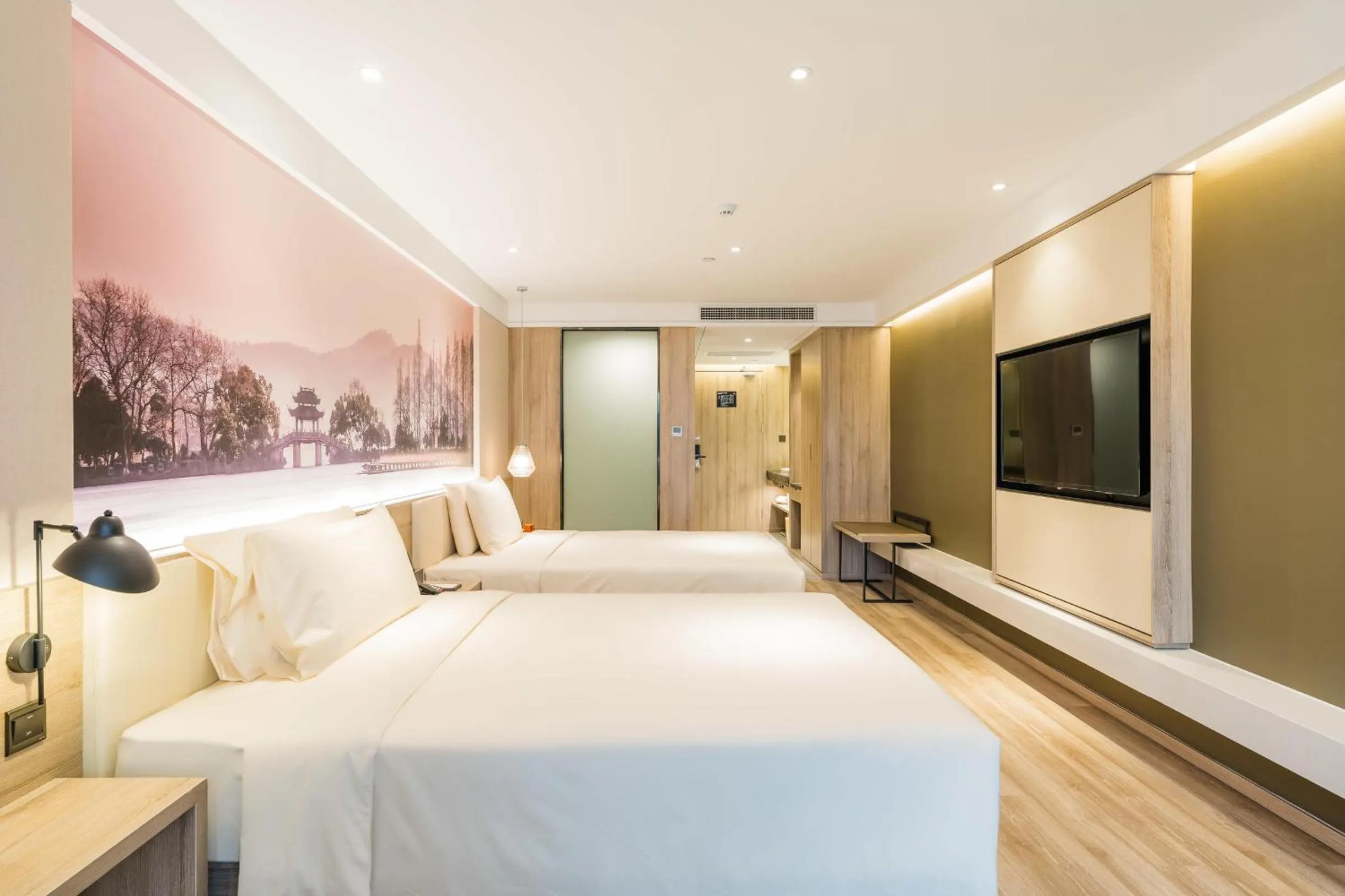 Bed in Atour Hotel Hangzhou West Lake Cultural Plaza Shangtang Road