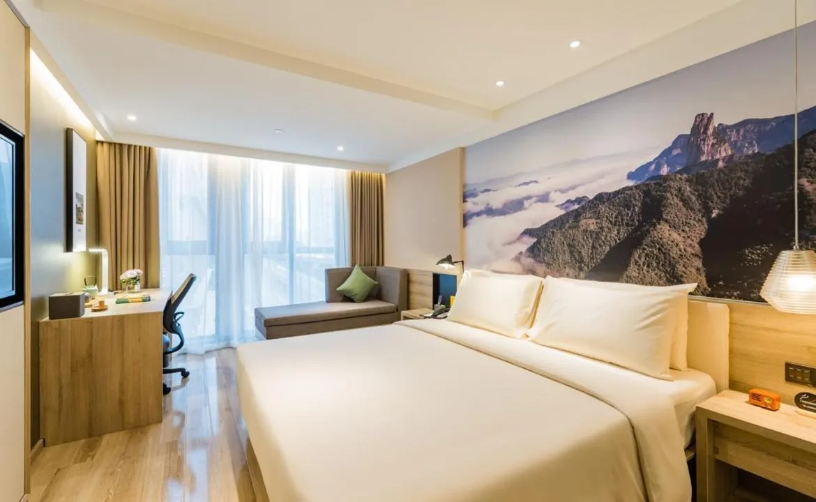 Bedroom, Bed in Atour Hotel Hangzhou West Lake Cultural Plaza Shangtang Road