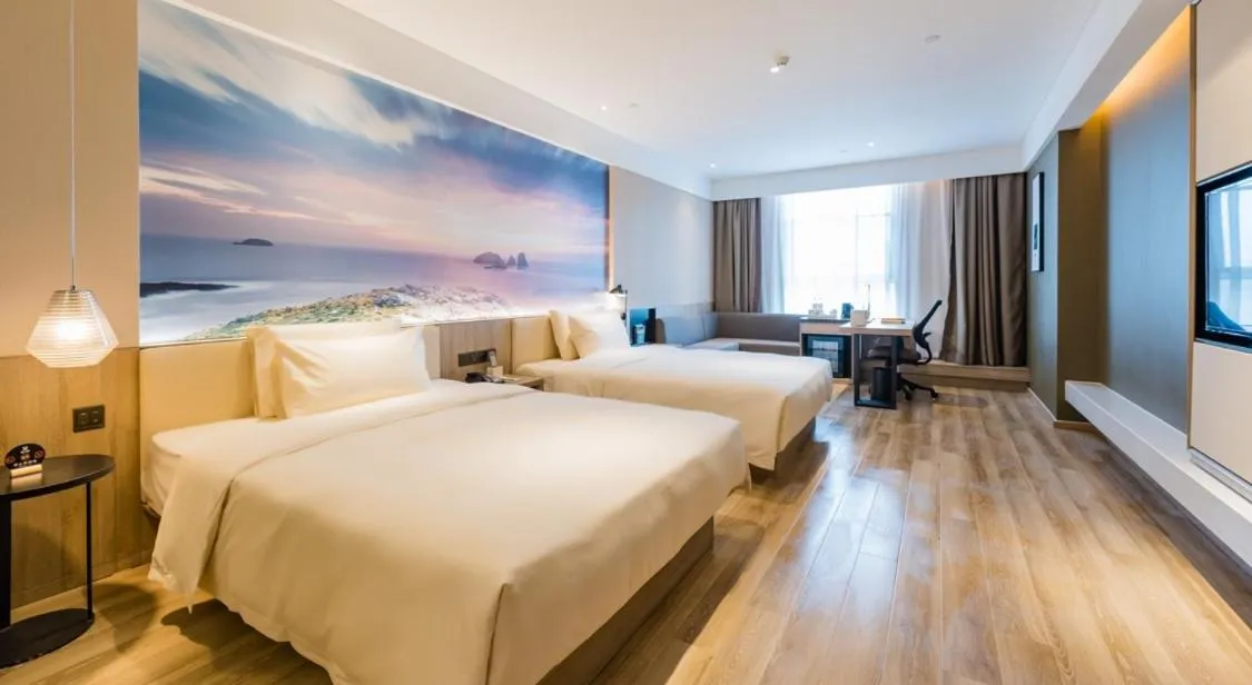 Bed in Atour Hotel Ningbo International Convention and Exhibition Center