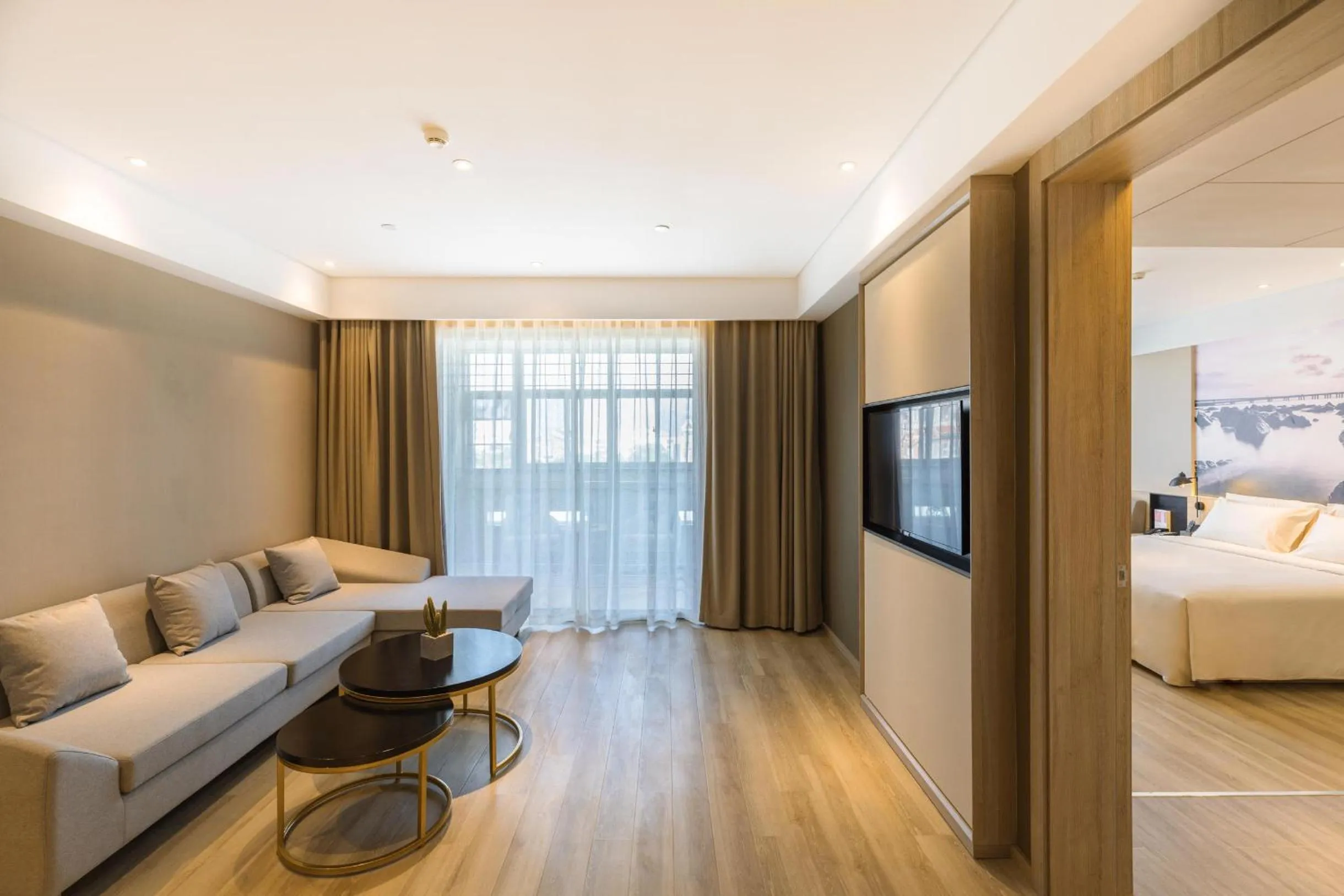 Bed in Atour Hotel Xiamen Jimei University