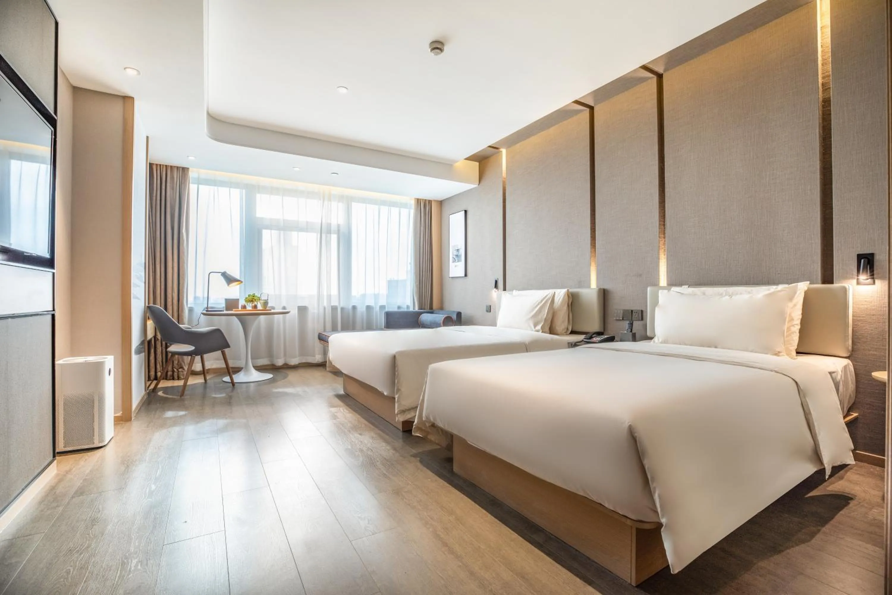 Bedroom, Bed in Atour Hotel Jinan Grand View Garden