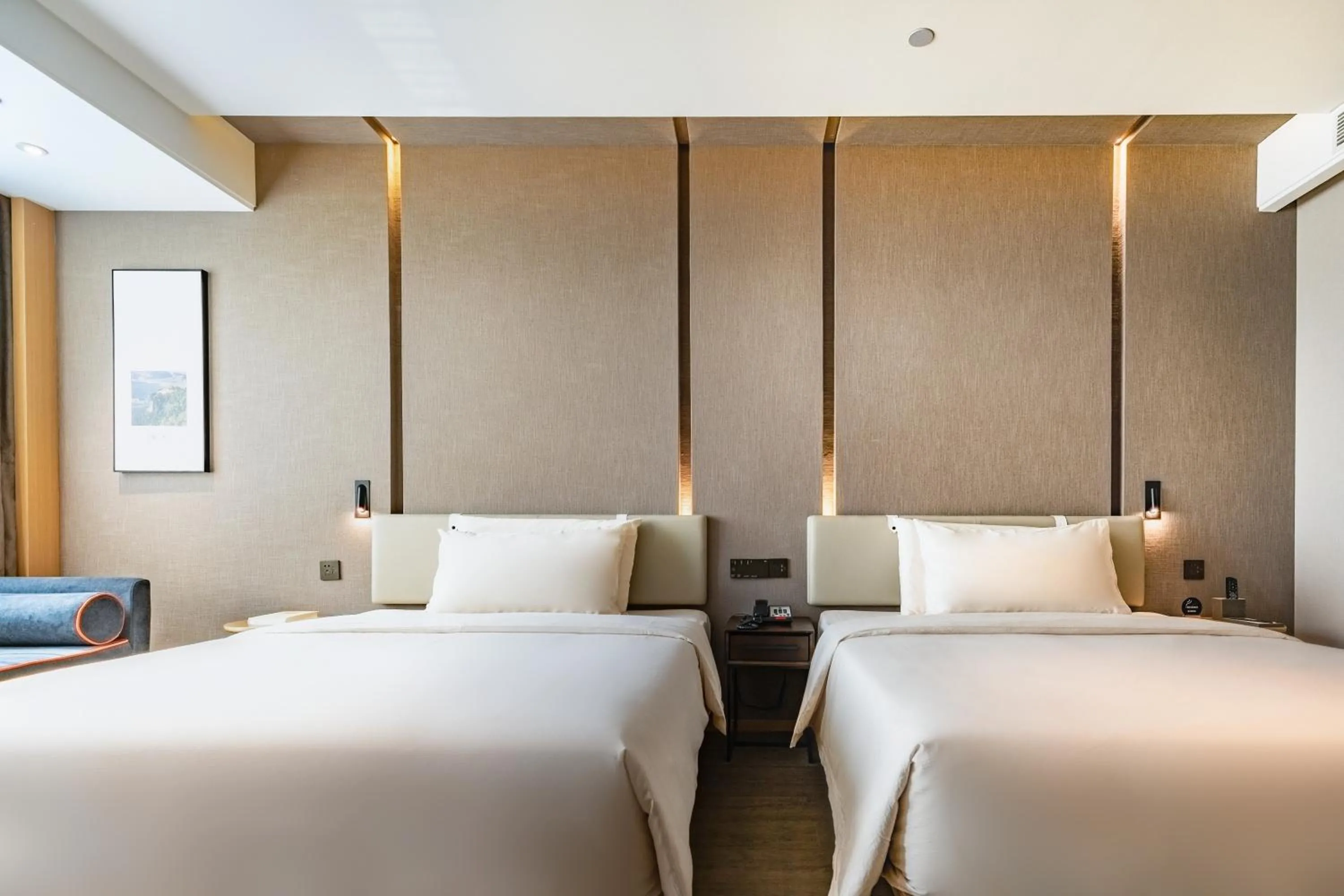 Bedroom, Bed in Atour Hotel Jinan Grand View Garden