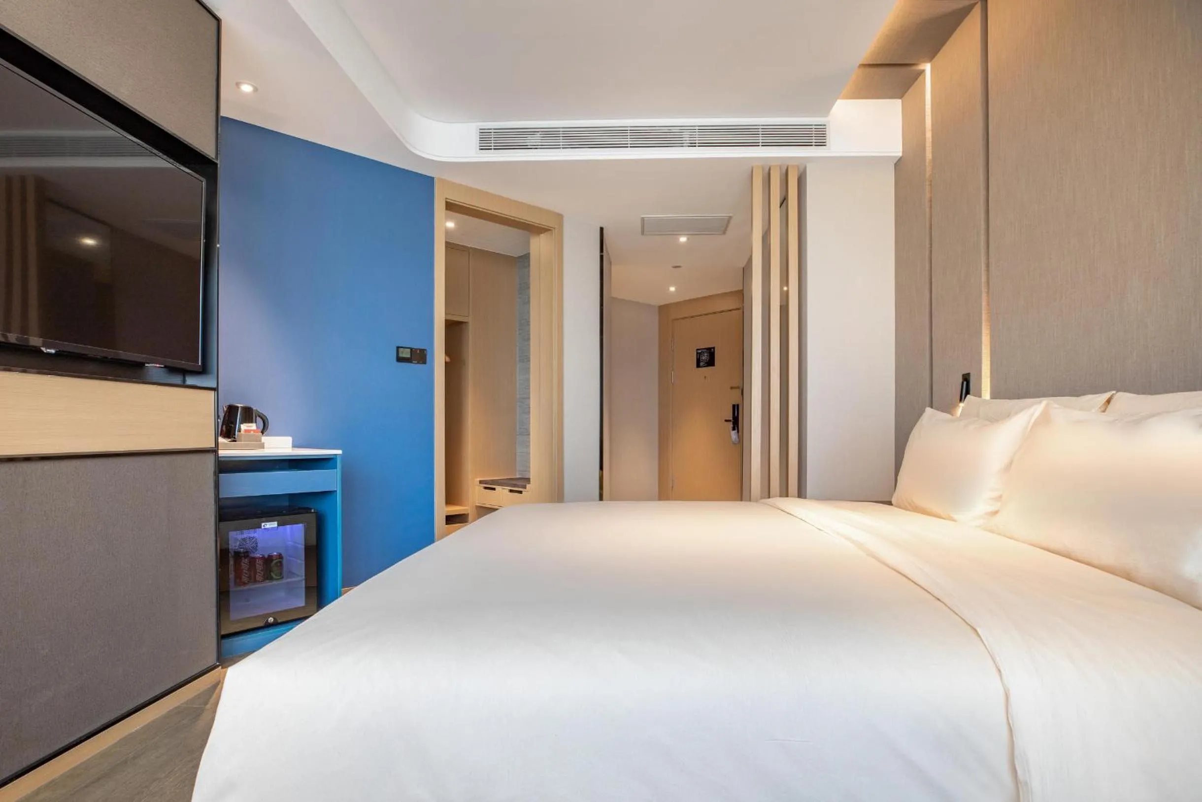 Bed in Atour Hotel Jinan Grand View Garden