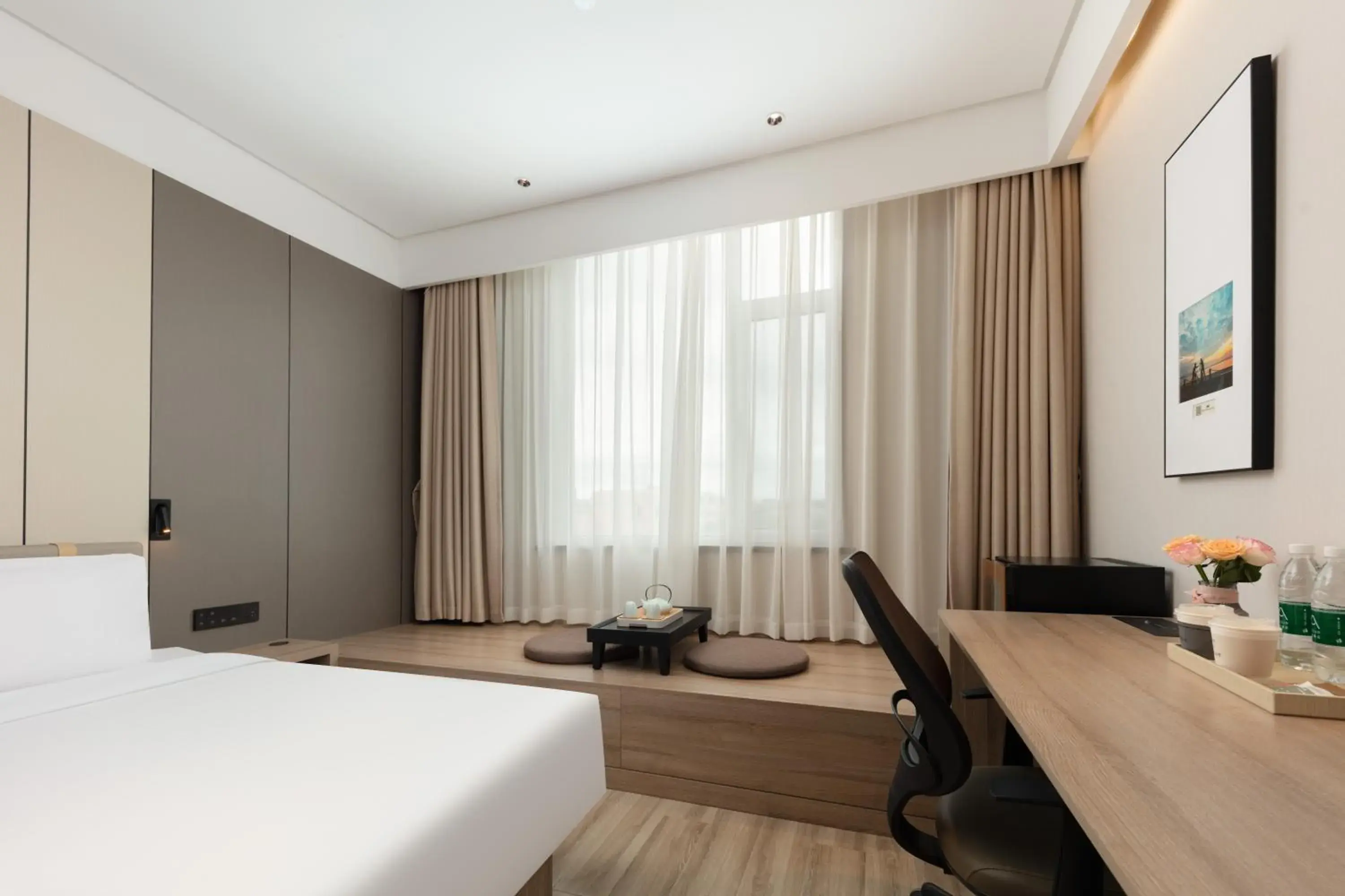 Property building, Bed in Atour Hotel Yantai South Station Yingchun Street Property building, Bed in Atour Hotel Yantai South Station Yingchun Street