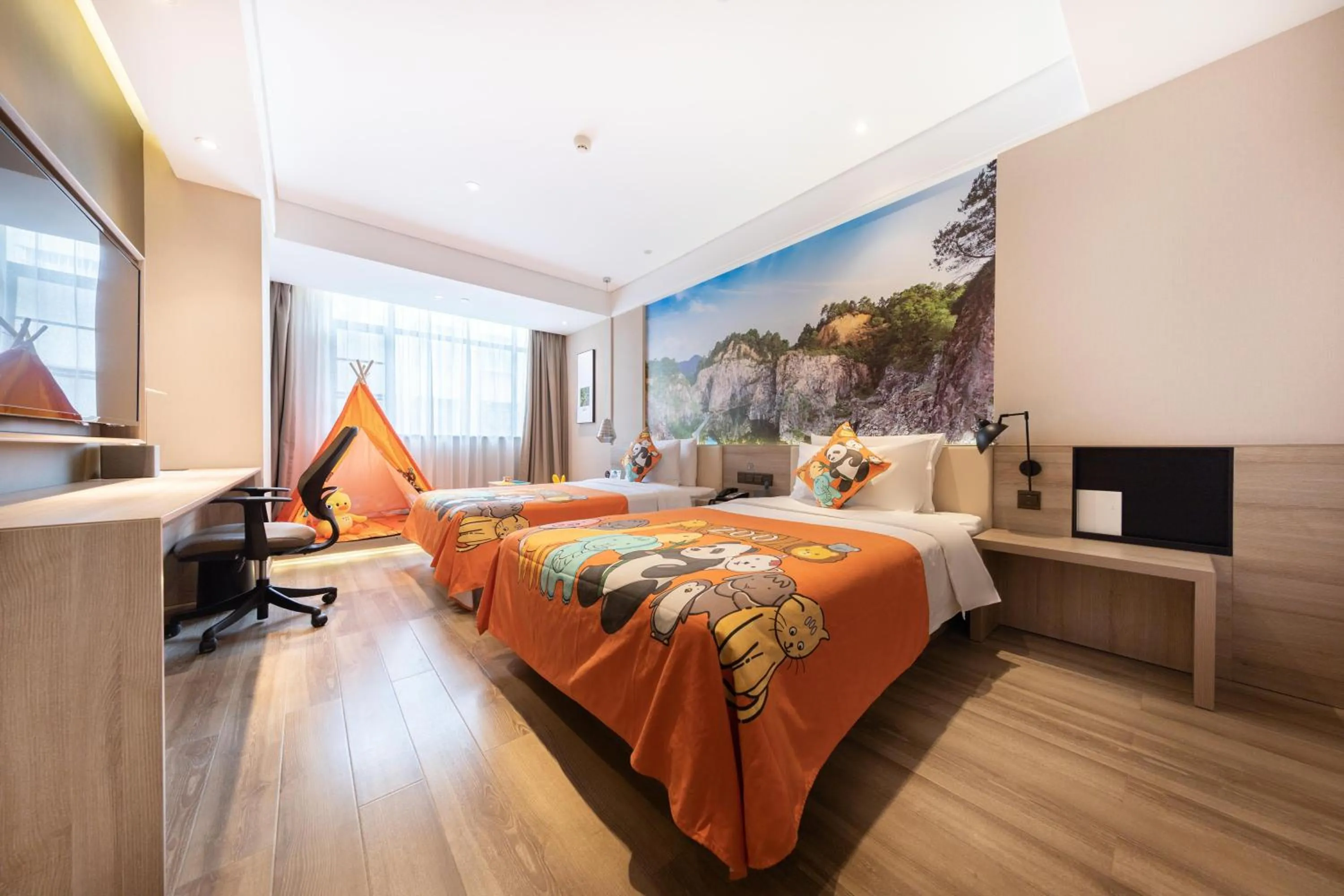 Bed in Atour Hotel Guangzhou Huadu Square